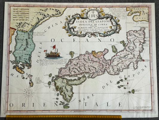 “Isola del Giapone e Penisola di Corea…”  Vincenzo Coronelli (1650 – 1718)  Atlante Veneto published in Venice c1690