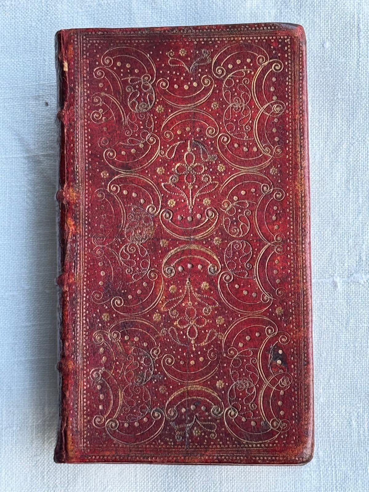 Queens Binder  - Fine red Morocco Binding - 1671 - Directions for a Godly Life