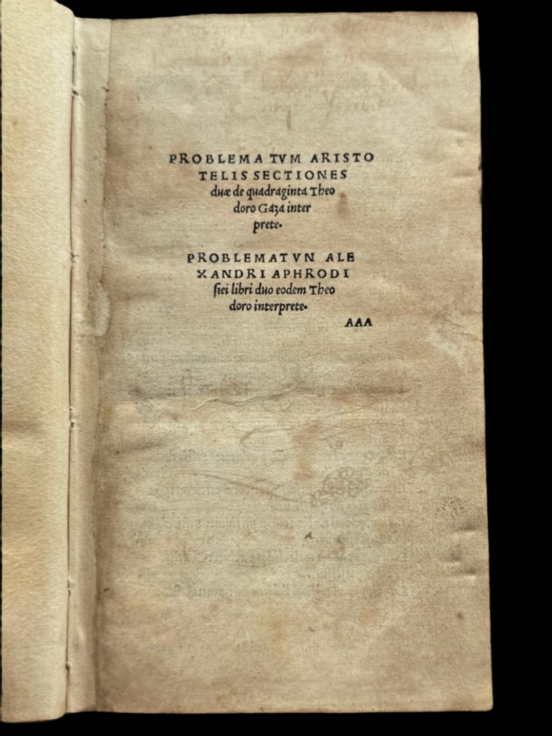1505 Commentary on Aristotle’s ‘Problemata’ Bound in a Contemporary Bee-Themed Humanist Binding