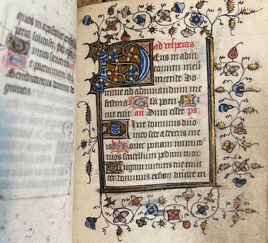 Book of Hours 15th Century luminates page 1
