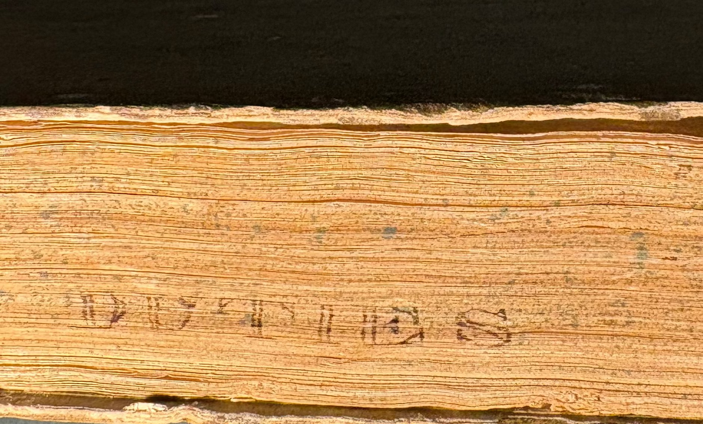 1818 Calcutta Printed Almanac with contemporary ownership signature of George Richardson - Assistant to the Commercial Resident for the East India Company at Haripal (Hurripaul) and Golagore