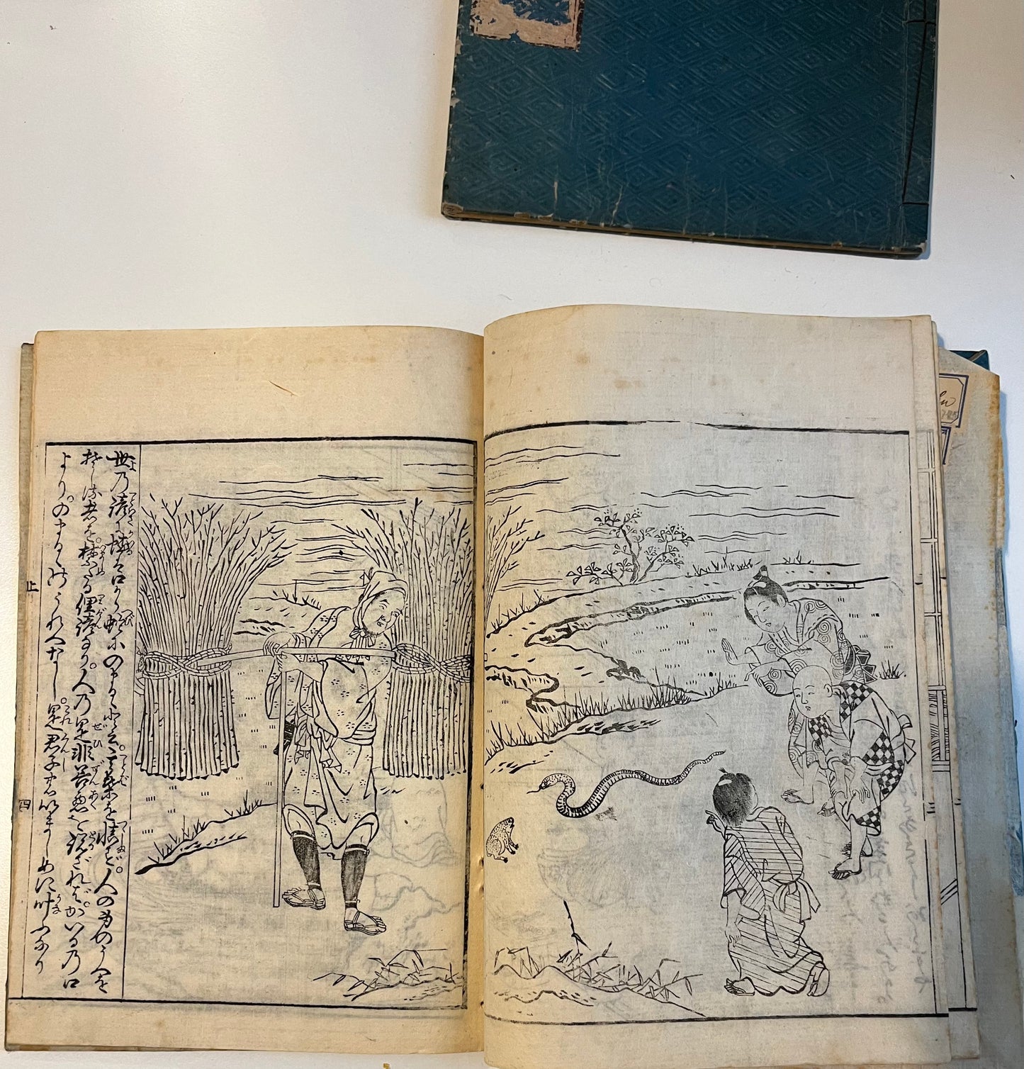1752 -  Ehon Kotowasagusa (the Picture Book of Proverbs) - Toyonobu