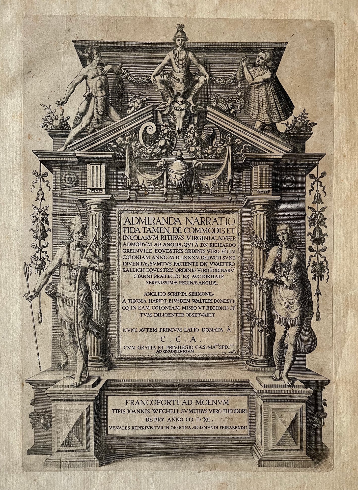 ADMIRANDA NARRATIO FIDA TAMEN, DE COMMODIS ET INCOLARVM RITIBVS VIRGINIAE" - A Brief and True Report - Part 1 Grands Voyages - Thomas Harriot / Theodore De Bry