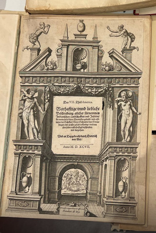 Part 7 De Bry Grands Voyages - "Das VII Theil America" - Ulrich Schmidel - 1597 - Argentina / Buenos Aires