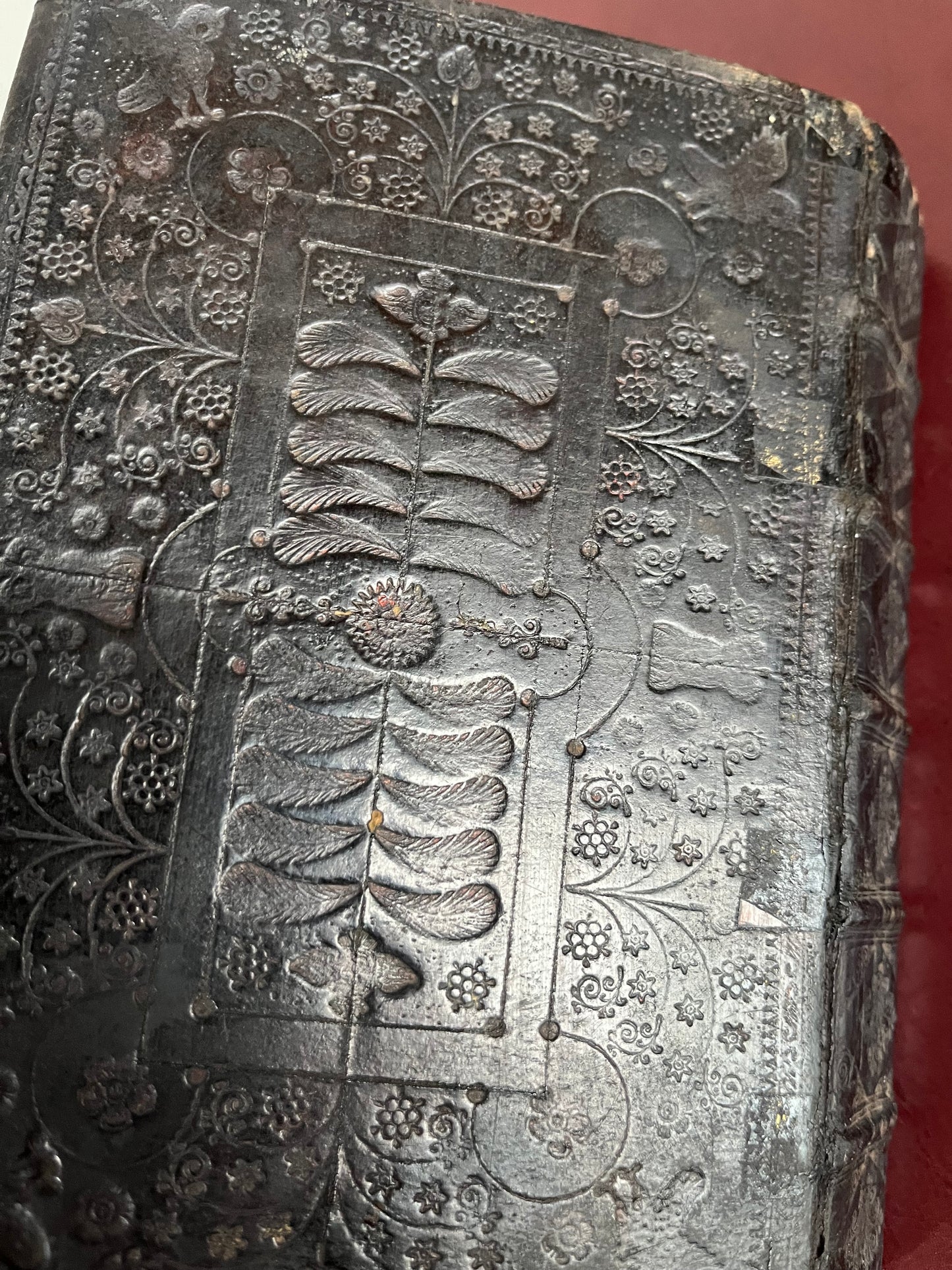 1720s Edinburgh Bible, bound in an unusual contemporary bird-themed binding