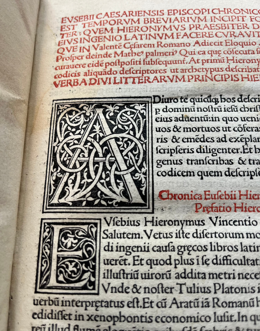 Incunabula - Eusebius's Chronicon - Erhard Ratdolt 1483