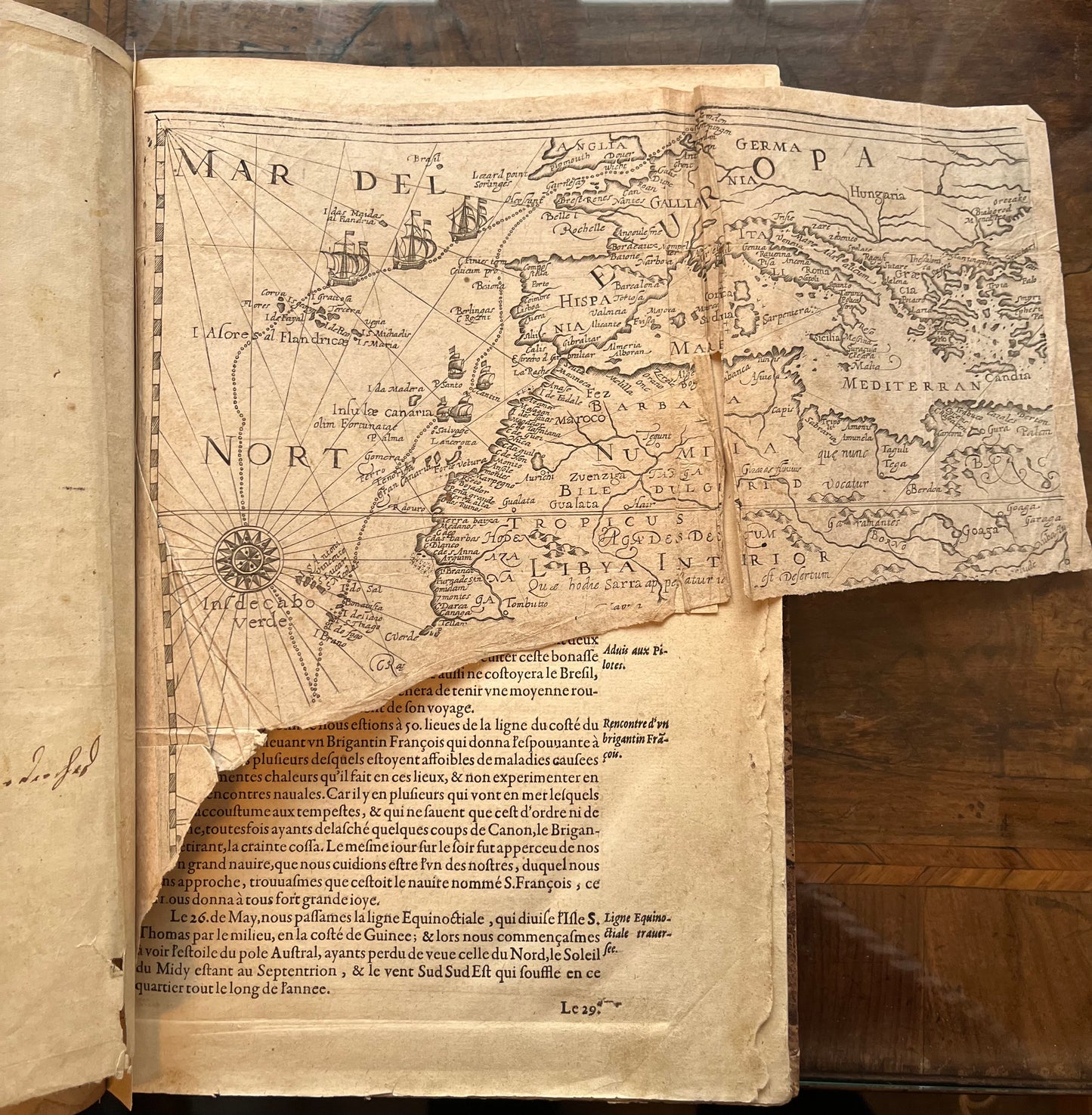 Linschoten's Itinerario - 1st French Edition 1610 - Complete text and 6 maps - Goa / India