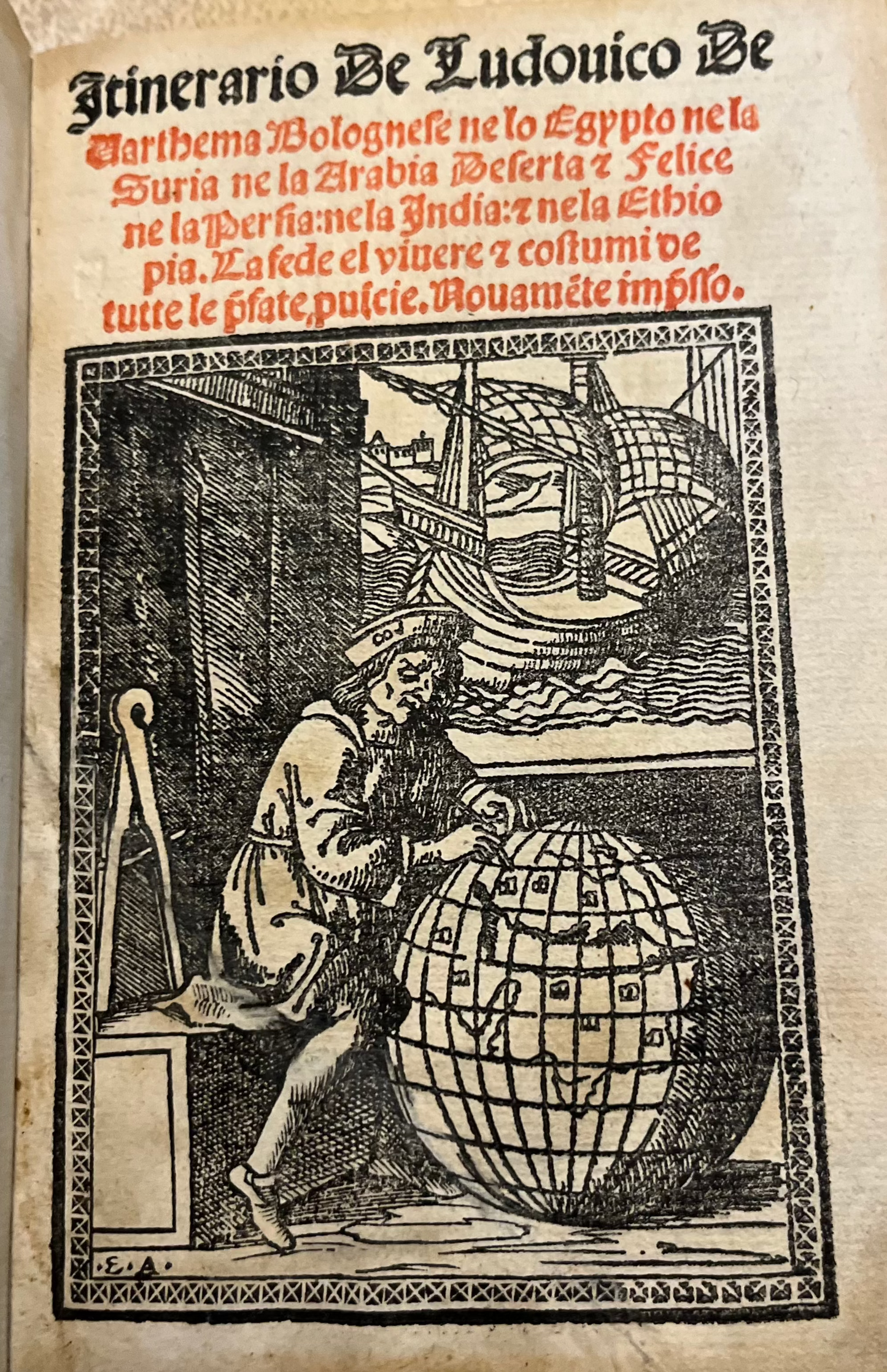 "Itinerario de Ludovico de Varthema Bolognese" - Mecca / Middle East - Venice - 1518