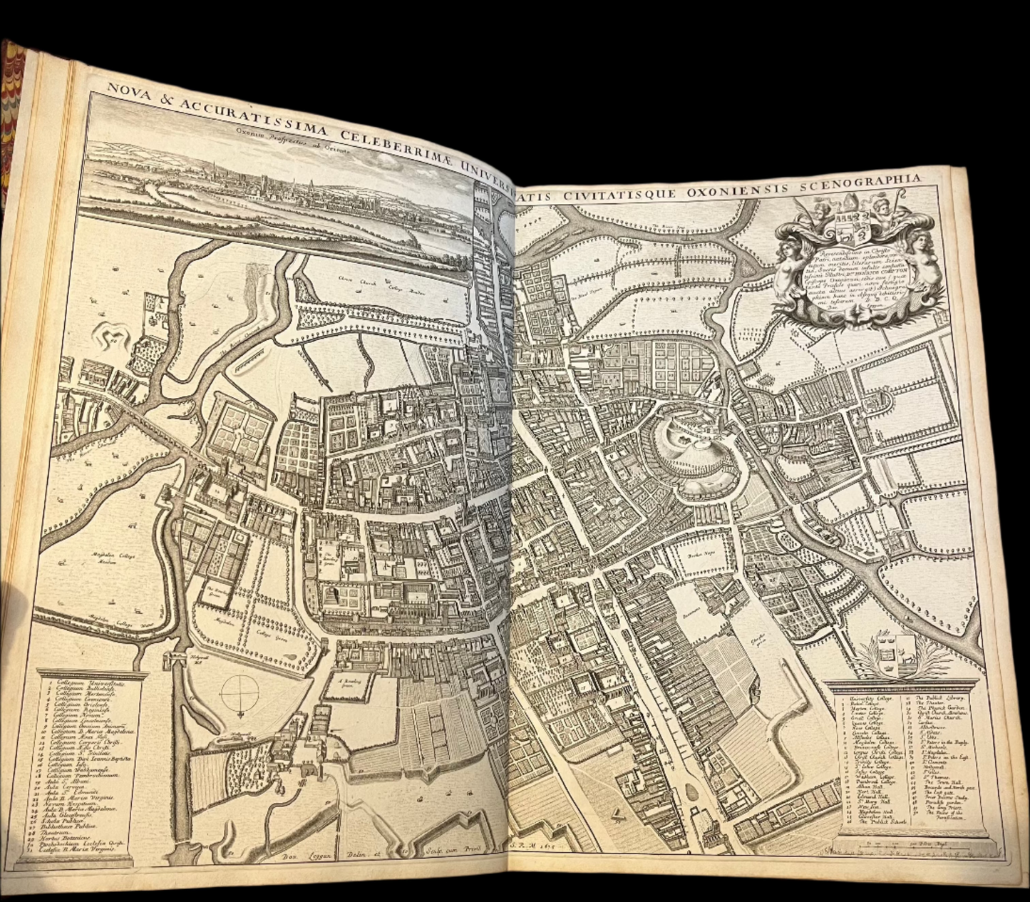 The Churchill family copy of Loggan's "Oxonia Illustrata" - Sunderland Library - 1675
