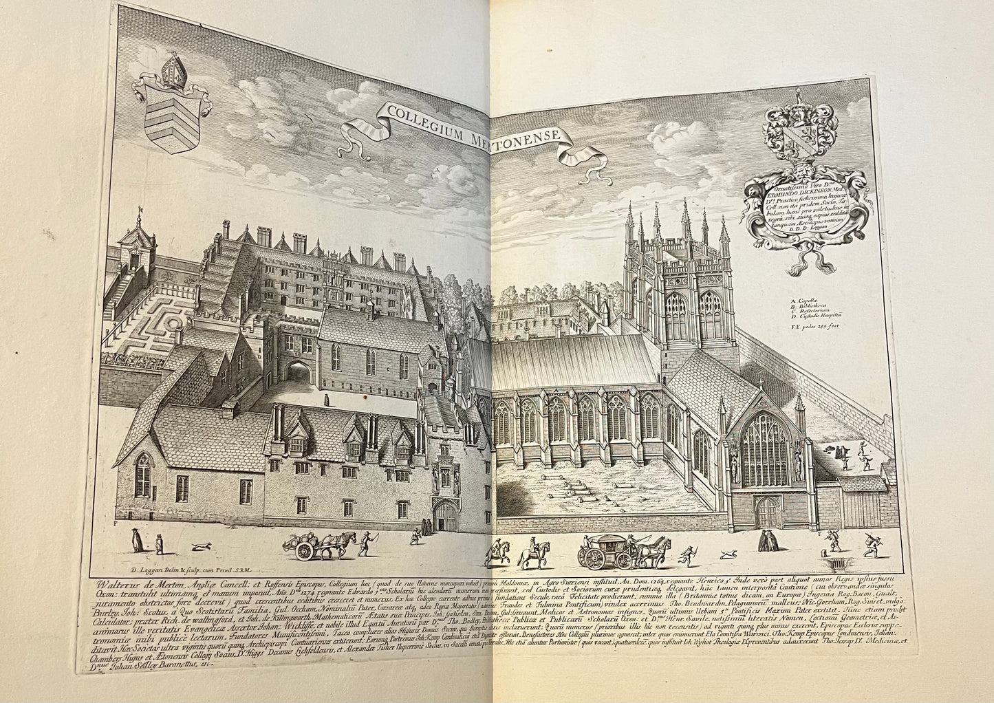 The Churchill family copy of Loggan's "Oxonia Illustrata" - Sunderland Library - 1675