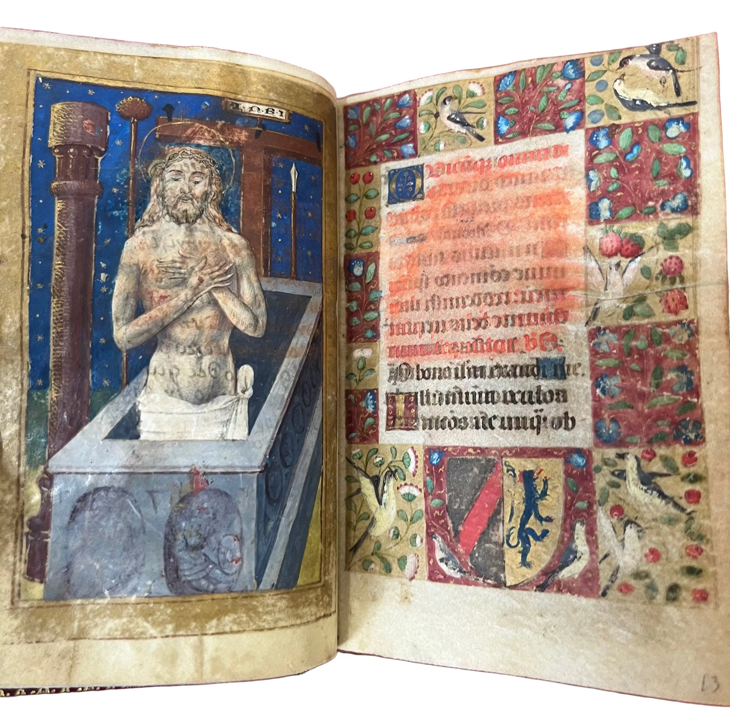15th Century Book of Hours with three generations of ownership and beautiful 19th Century dedication binding