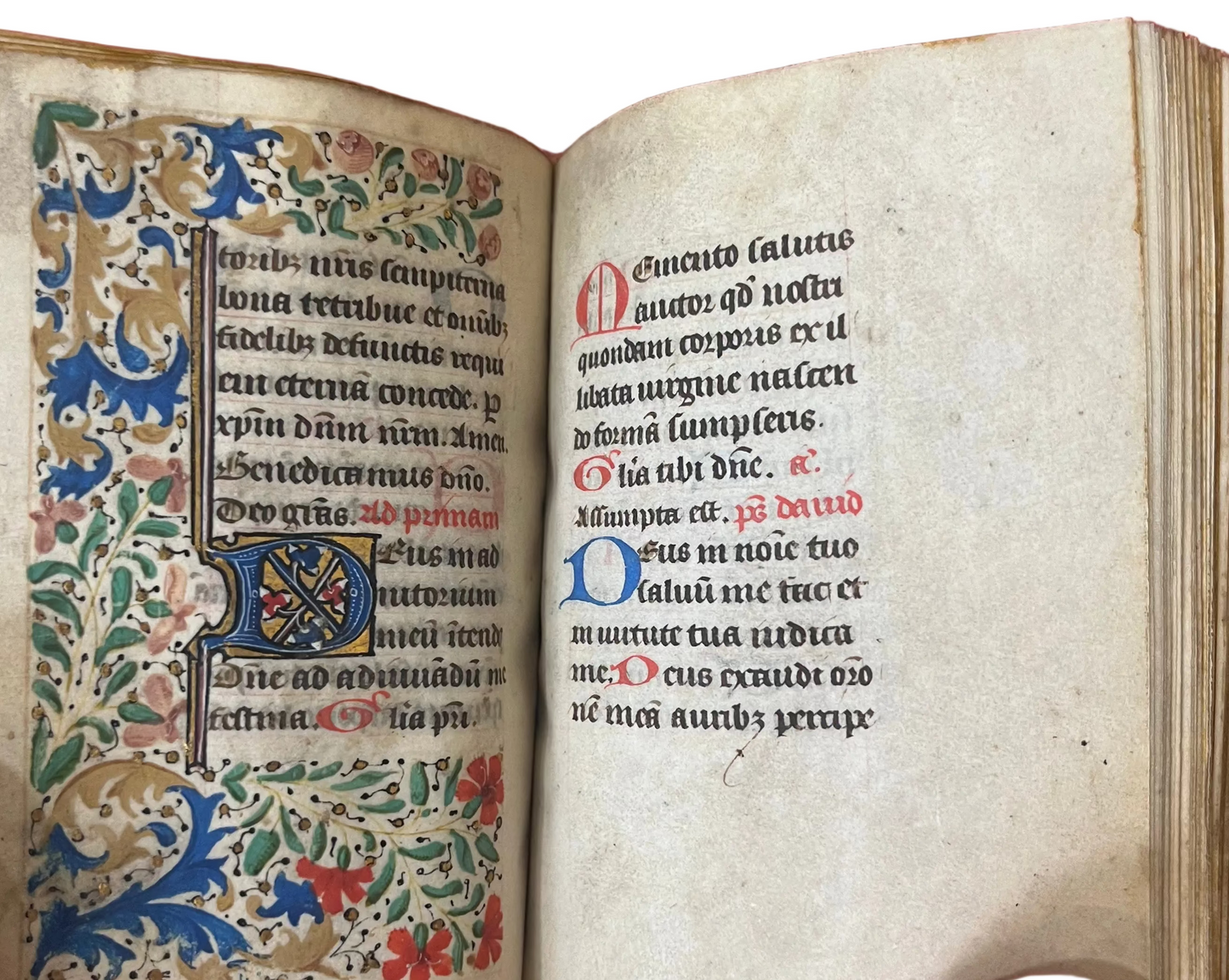 15th Century Book of Hours with three generations of ownership and beautiful 19th Century dedication binding