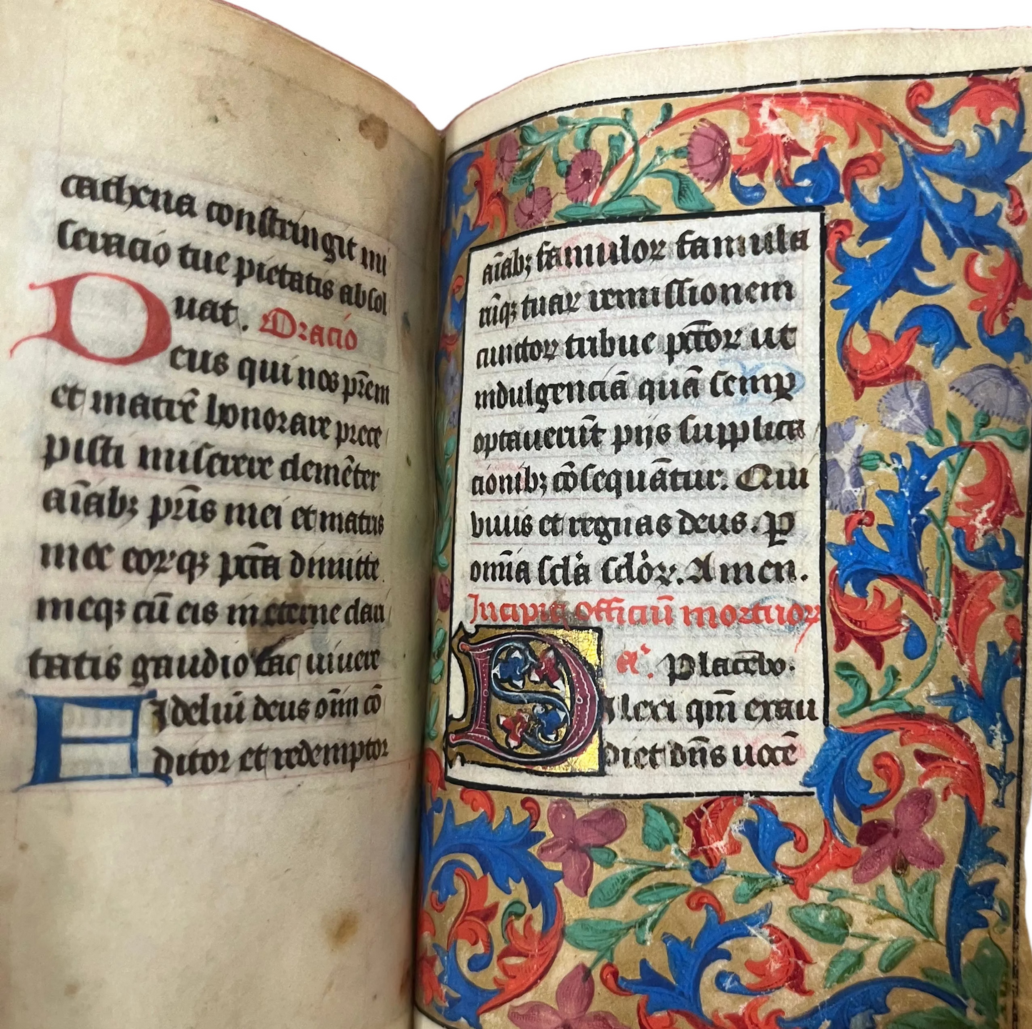 15th Century Book of Hours with three generations of ownership and beautiful 19th Century dedication binding