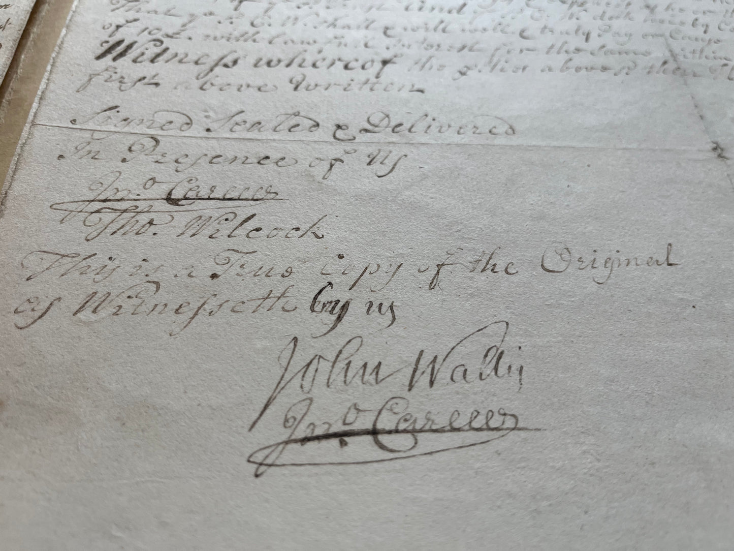 Tobias Furneaux signature - Two indentures for the Furneaux and Wallis families in Cornwall - 1766 and 1739