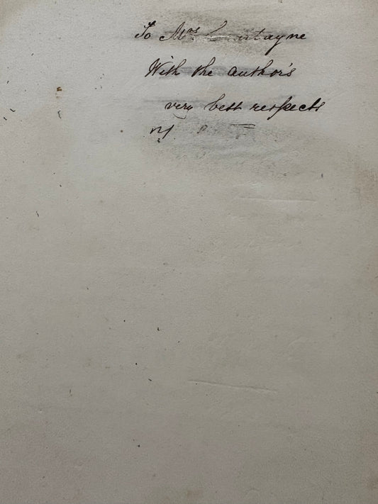 Author's Presentation Copy - "Pakeha Rambles through Maori Lands" - Lieut-Colonel Henry St John - Wellington 1873