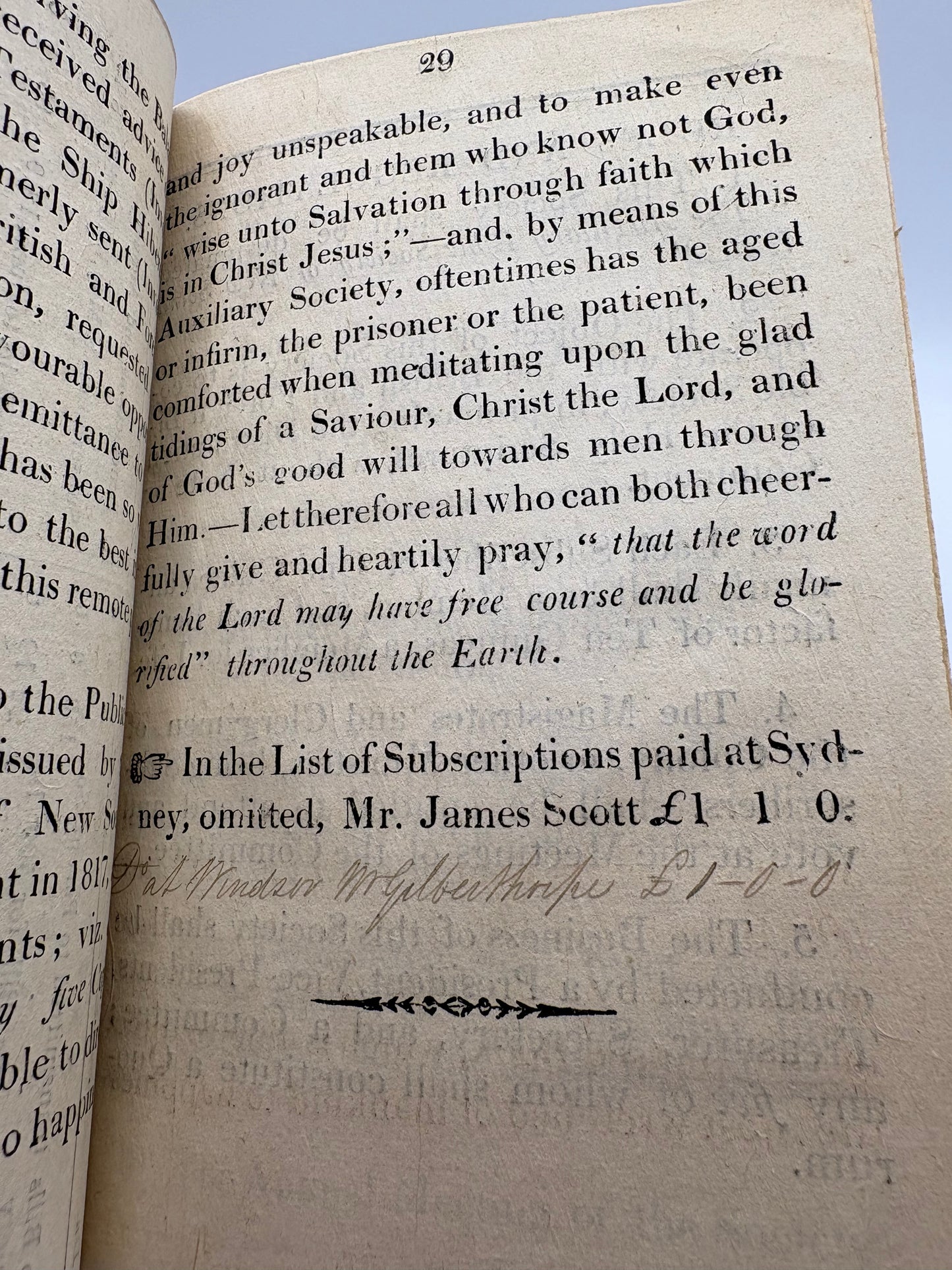 Australian “Incunable” - Early Australian printing by the “Father” of Australian printing - George Howe – a convict printer