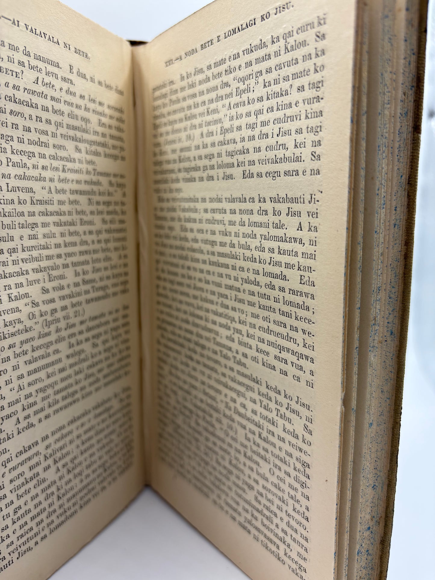 Rare 1850 Fijian Imprint from the Wesleyan Press at Viwa – in original cloth with dedication by Sir George Grey