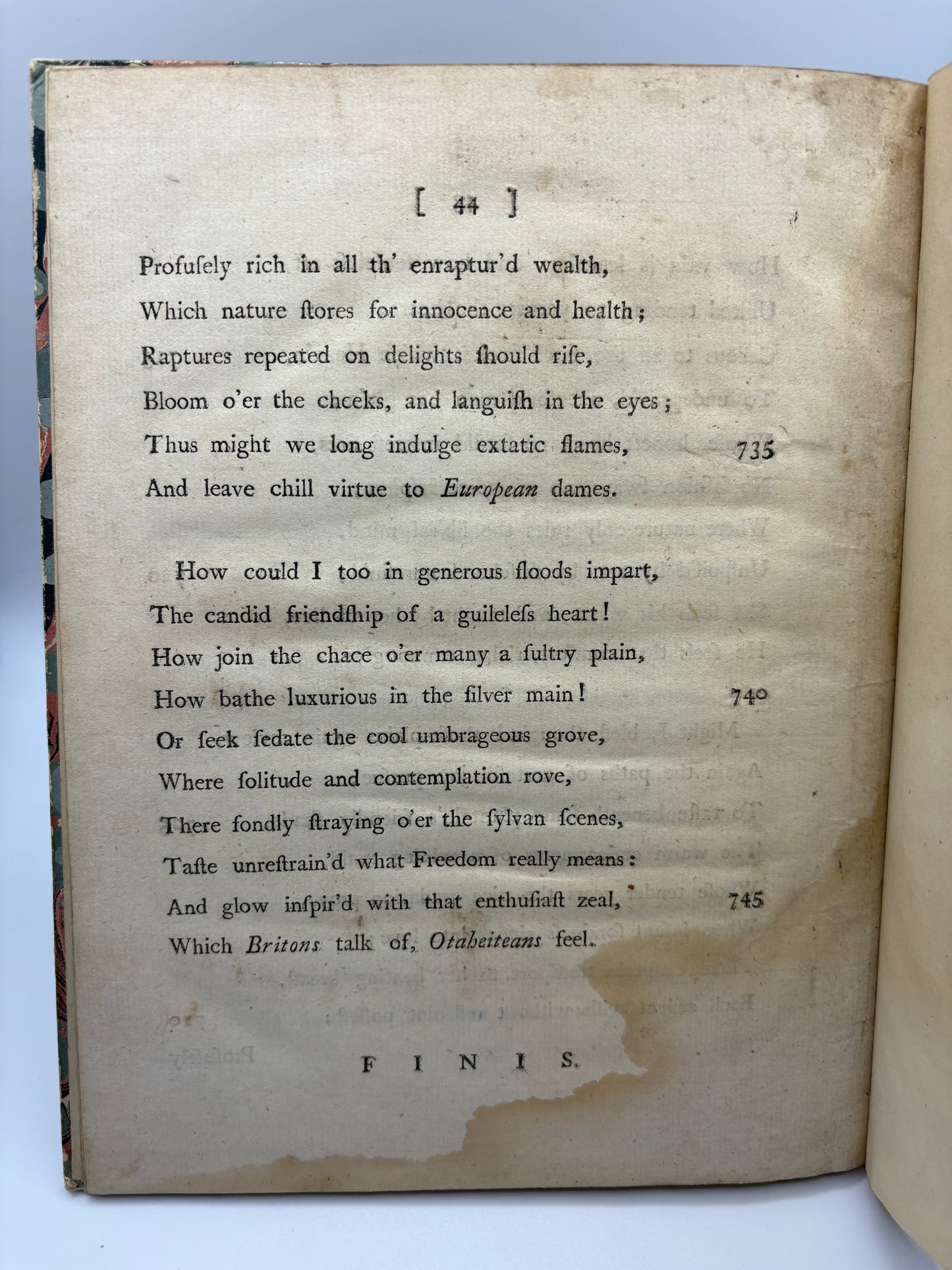 Pacific voices - Dedication copy - 1775 "Historic Epistle from Omiah to the Queen of Otaheite"