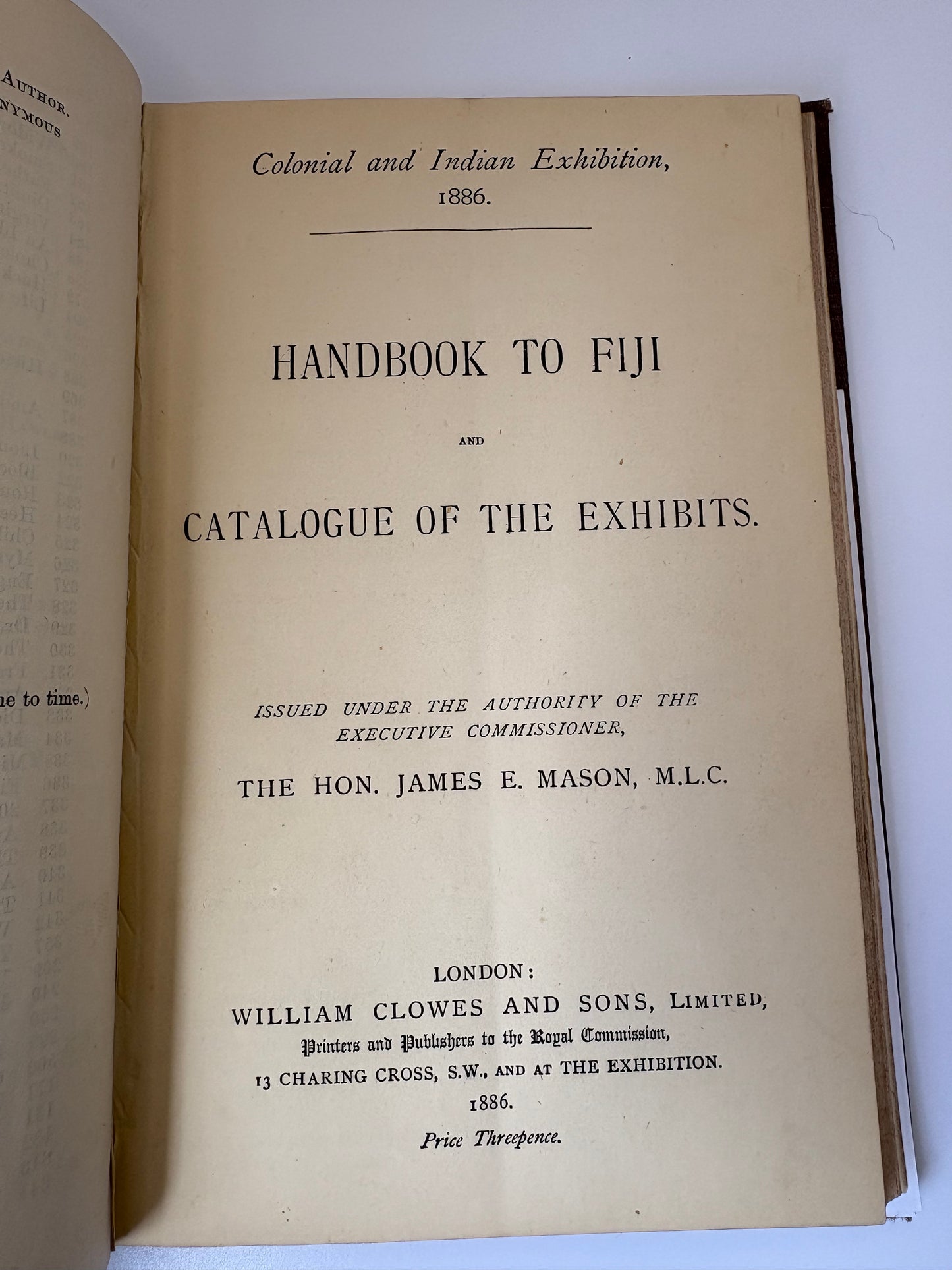 Sammelband of six 19th Century Fijian imprints 1874-1886 - Suva, Levuka, Viwa