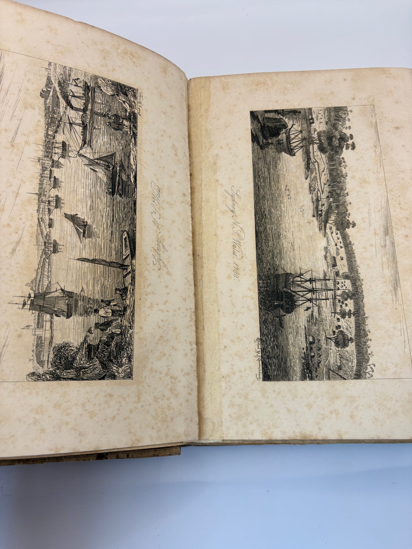 Uncut and In original Australian binding - "A Geographical Dictionary of the Australian Colonies" - Sydney 1848 - With locally printed map of Australia and early plates of Sydney