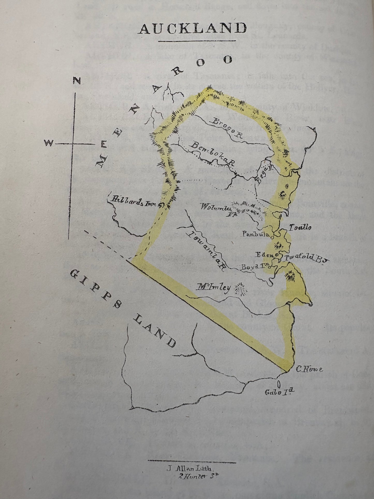 Uncut and In original Australian binding - "A Geographical Dictionary of the Australian Colonies" - Sydney 1848 - With locally printed map of Australia and early plates of Sydney