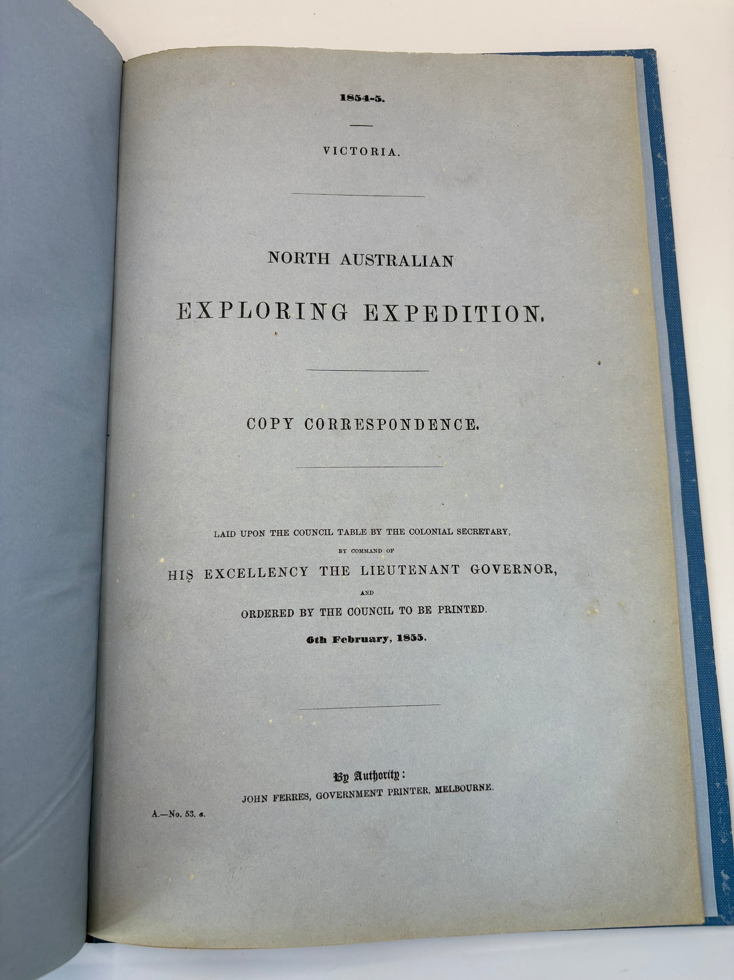 Charles Sturt and Captains Stokes' expedition to the Northern Territories in Australia - 1855 - Melbourne printing - Bound by Sangorski and Sutcliffe