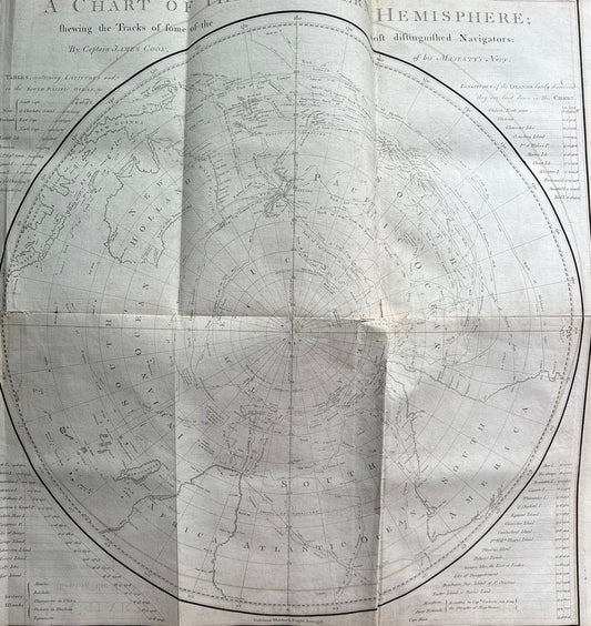 Complete Second Voyage of James Cook - 1779 - With 64/64 plates including large folding map