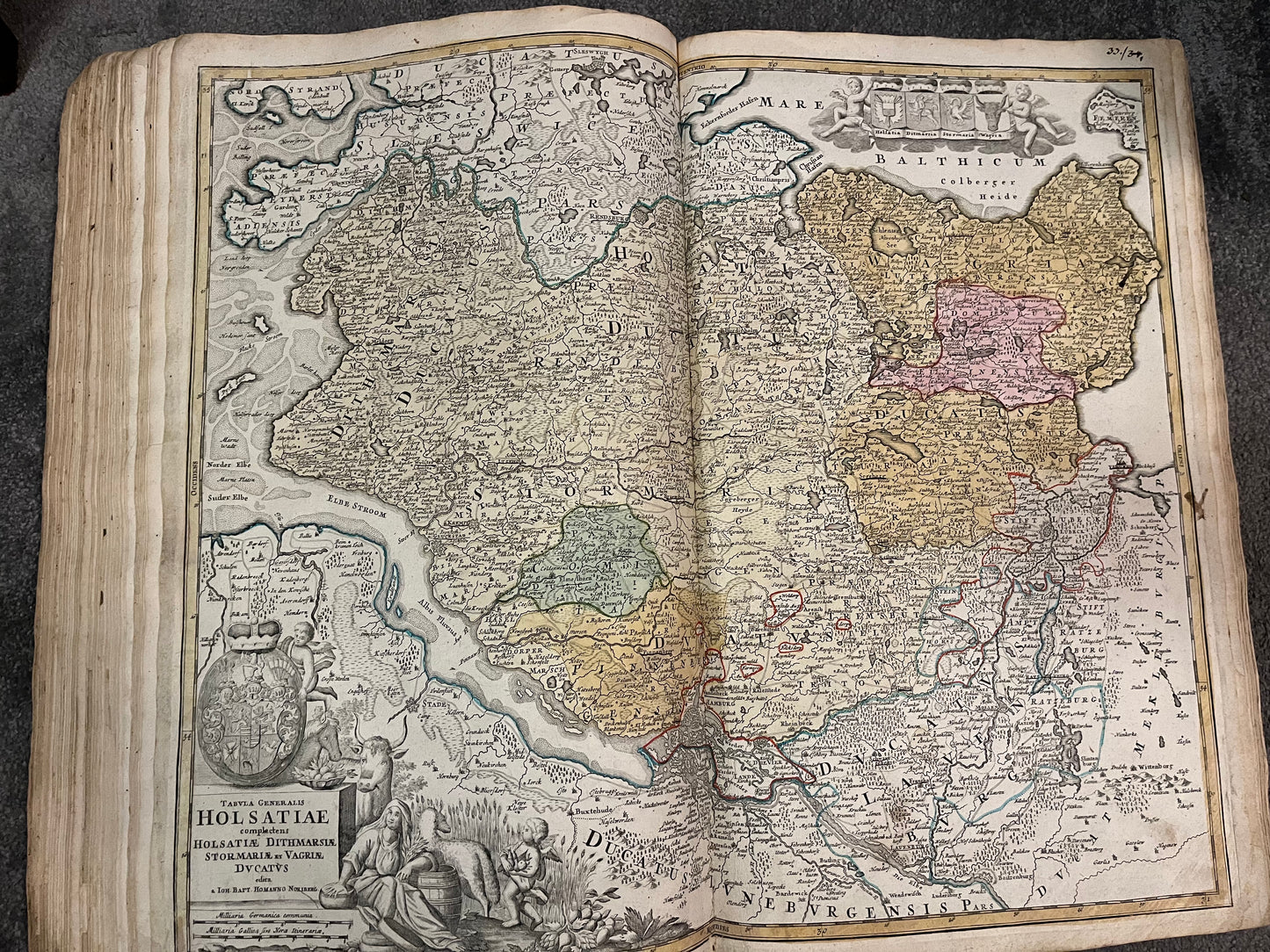 "Atlas Compendiarius" Homann - 1752 - complete 50 (of 50) Maps