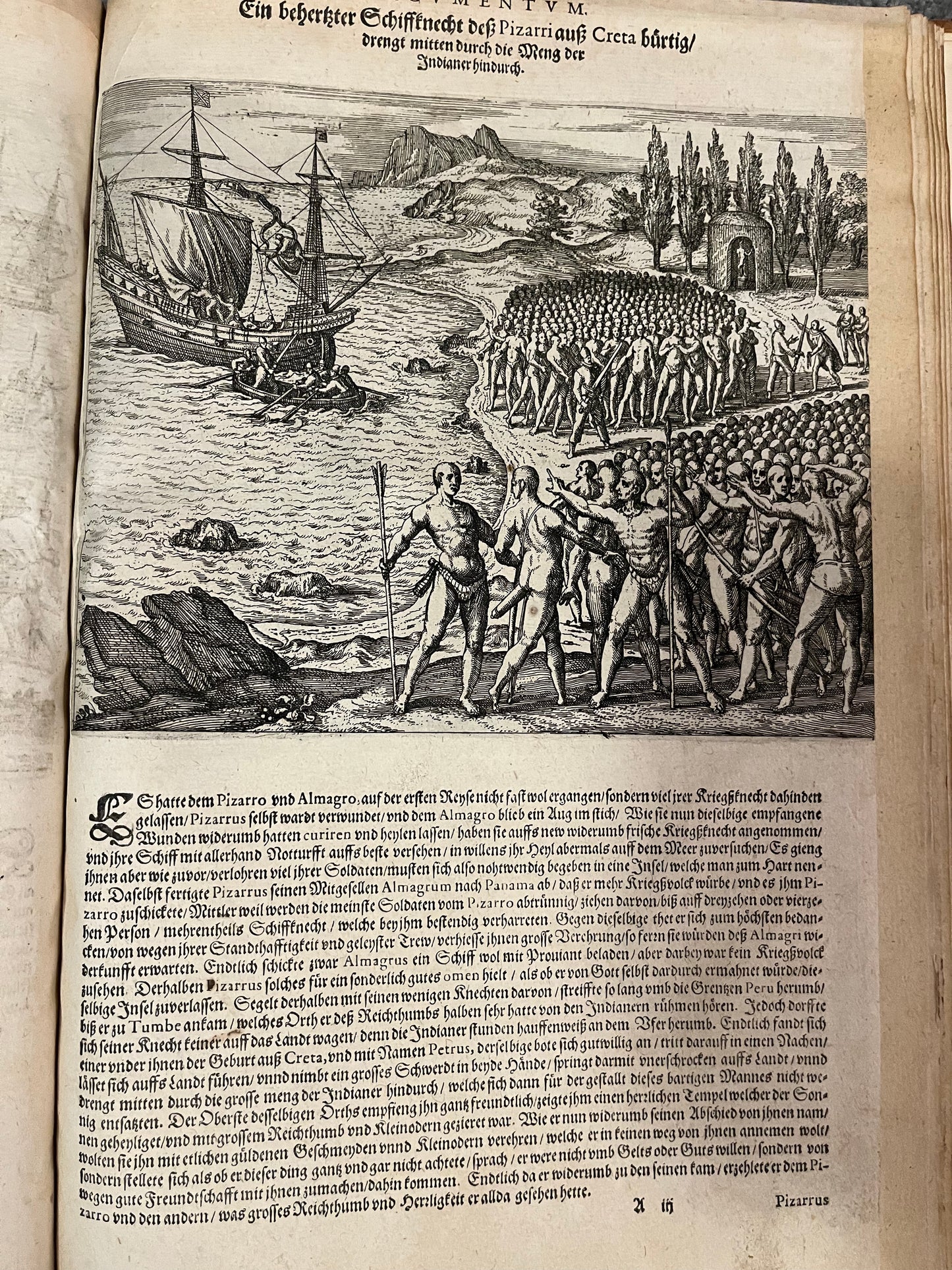 Das sechste Theil Americae - 1597 - 1st German Edition Grands Voyages - Benzoni