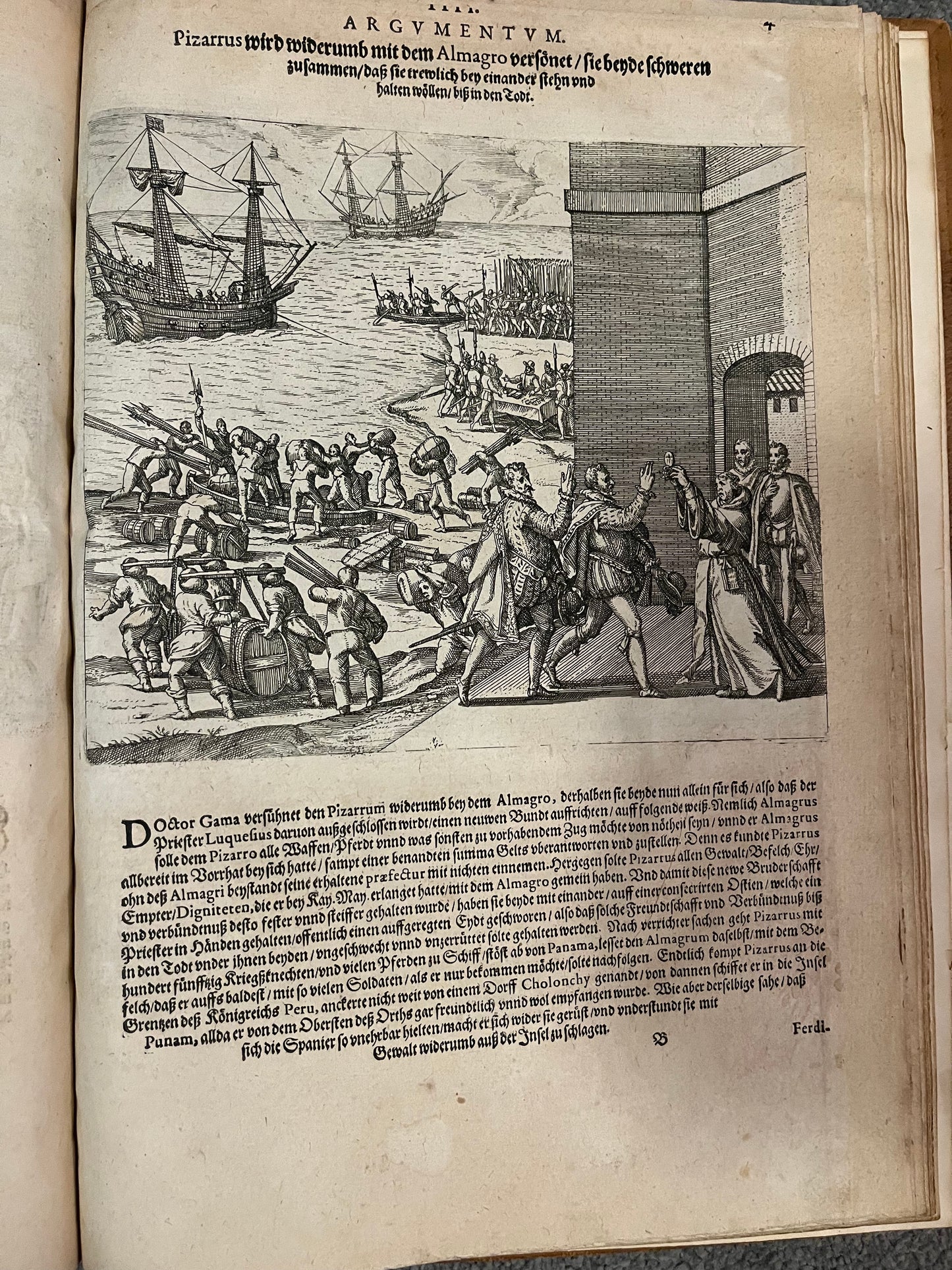 Das sechste Theil Americae - 1597 - 1st German Edition Grands Voyages - Benzoni
