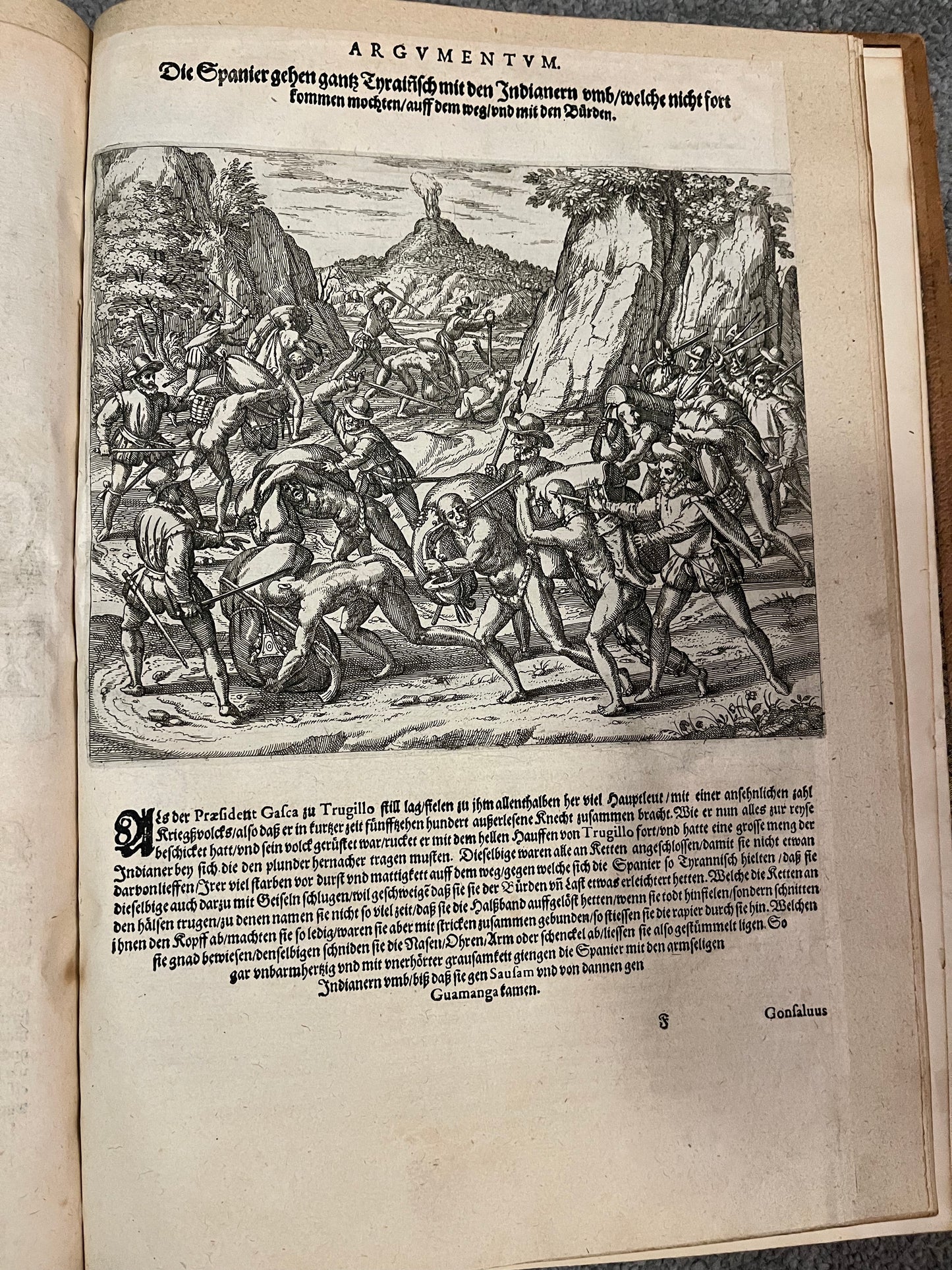 Das sechste Theil Americae - 1597 - 1st German Edition Grands Voyages - Benzoni