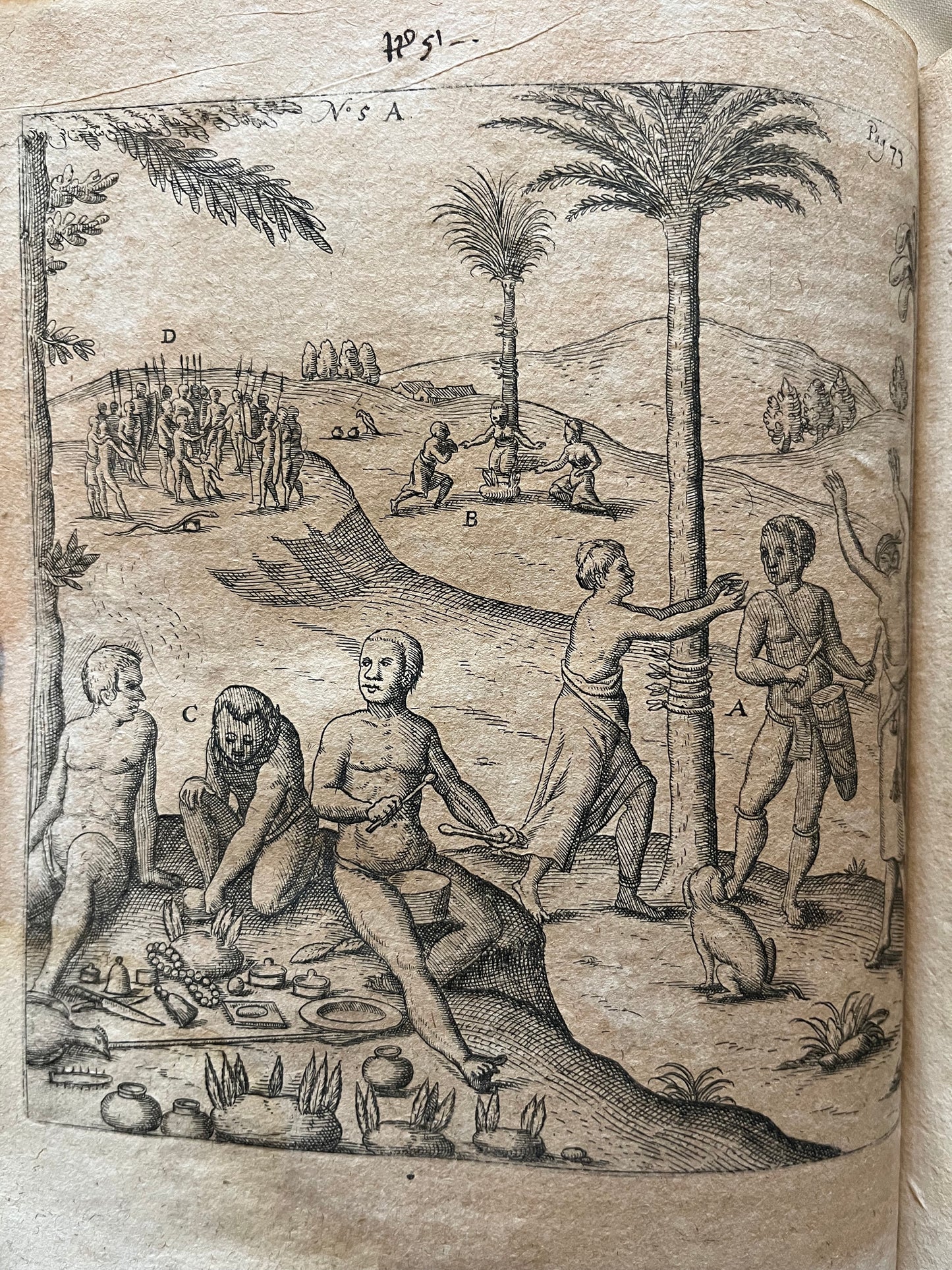 Extremely Rare - West Africa -  "Siebende Schiffahrt. In das goldreiche Königreich Guineam, in Africa gelegen..." - Hulsius - 1624 -  Pieter de Marees