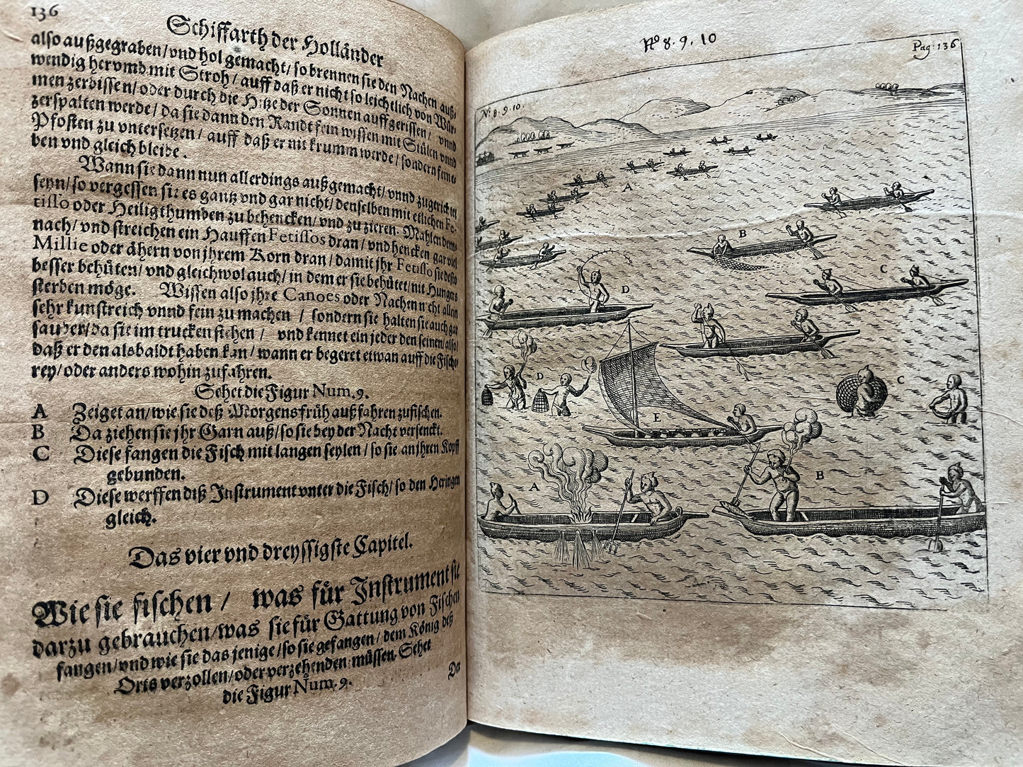 Extremely Rare - West Africa -  "Siebende Schiffahrt. In das goldreiche Königreich Guineam, in Africa gelegen..." - Hulsius - 1624 -  Pieter de Marees