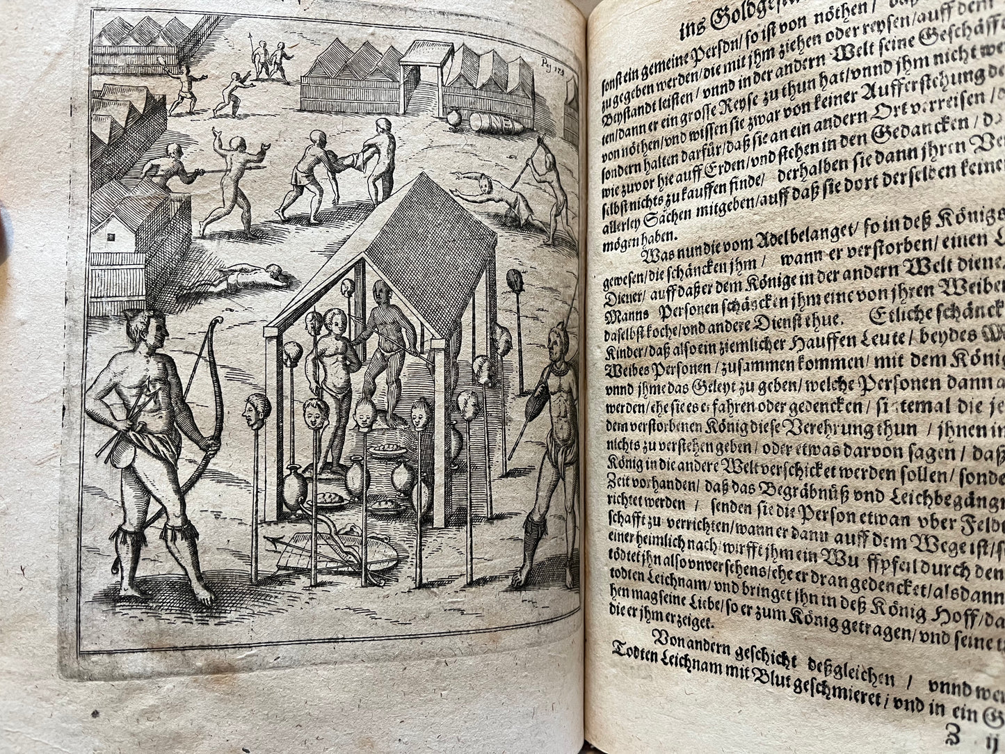 Extremely Rare - West Africa -  "Siebende Schiffahrt. In das goldreiche Königreich Guineam, in Africa gelegen..." - Hulsius - 1624 -  Pieter de Marees