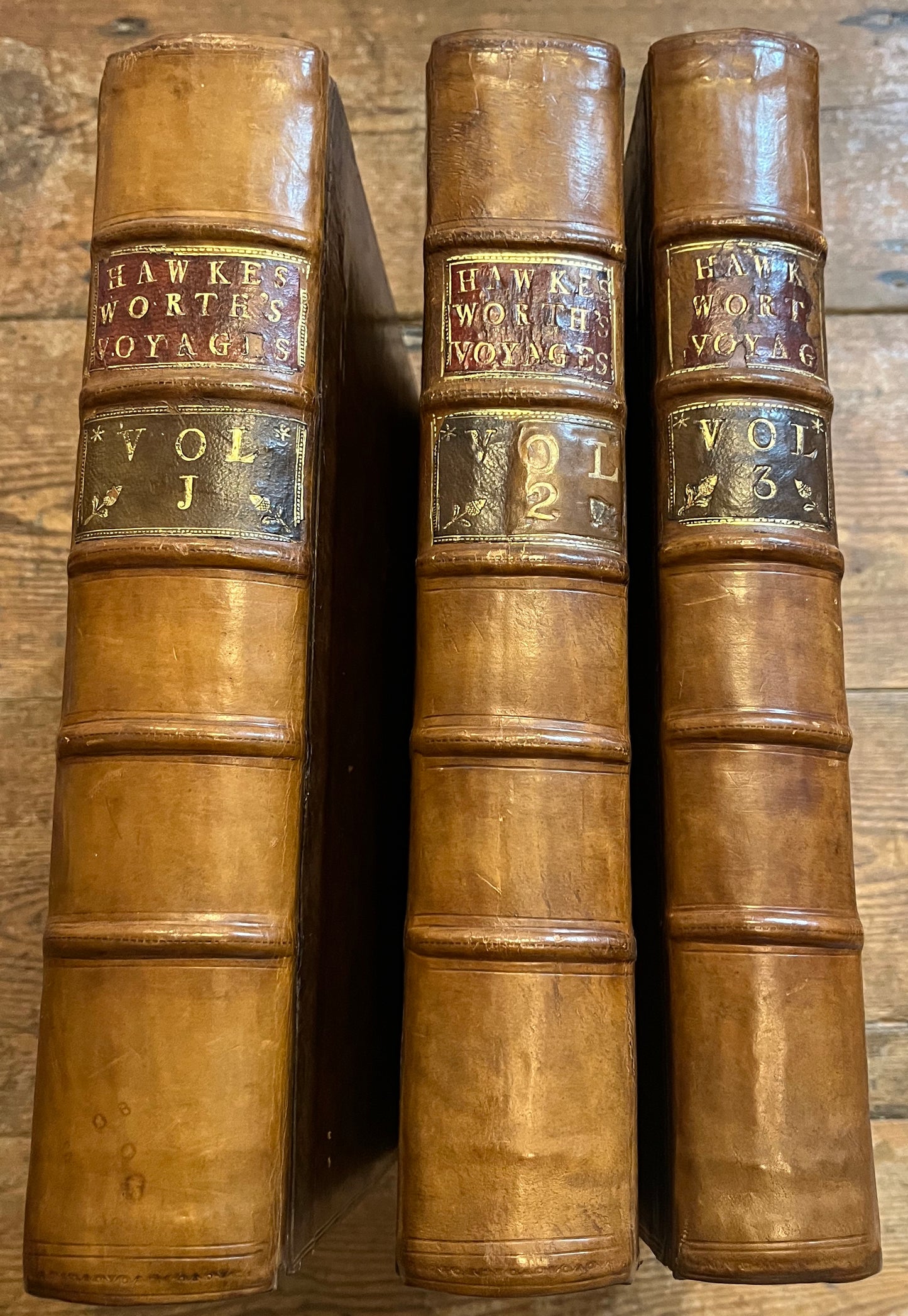 1st Edition of Cook's 1st Voyage - An account of the voyages undertaken by the order of his present Majesty for making discoveries in the Southern Hemisphere - Cook, Carteret, Byron, Wallis - Hawkesworth - 1773