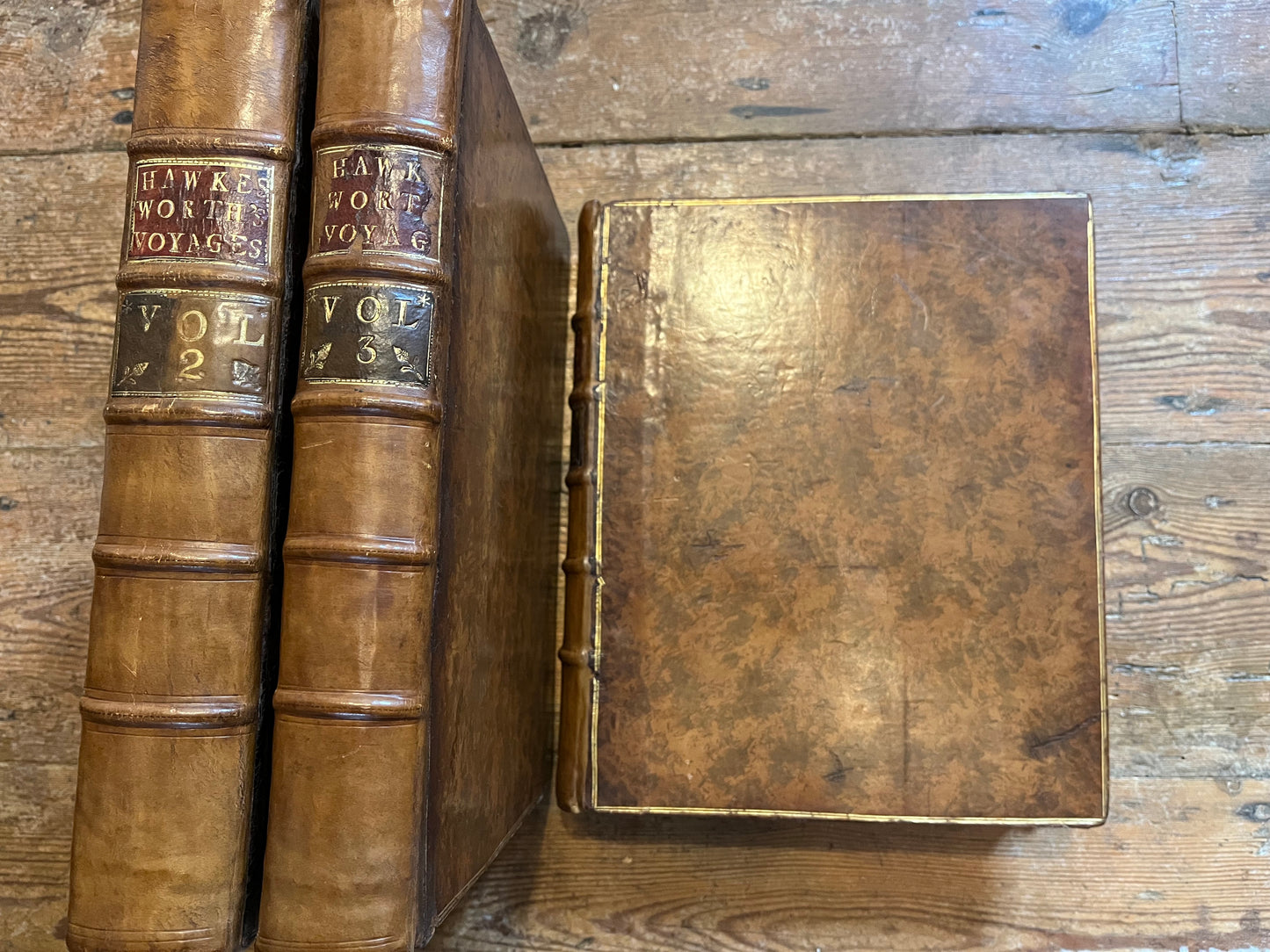 1st Edition of Cook's 1st Voyage - An account of the voyages undertaken by the order of his present Majesty for making discoveries in the Southern Hemisphere - Cook, Carteret, Byron, Wallis - Hawkesworth - 1773