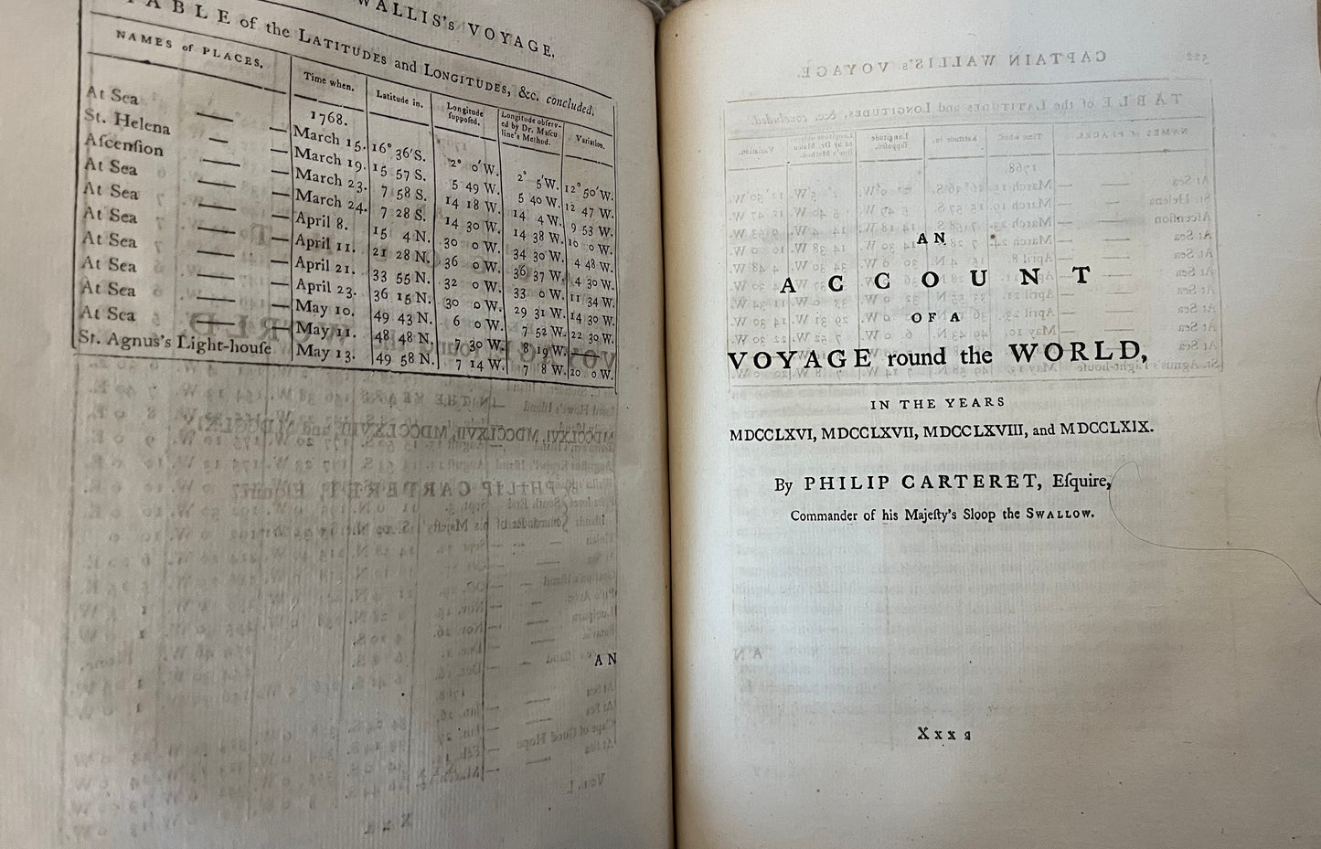1st Edition of Cook's 1st Voyage - An account of the voyages undertaken by the order of his present Majesty for making discoveries in the Southern Hemisphere - Cook, Carteret, Byron, Wallis - Hawkesworth - 1773