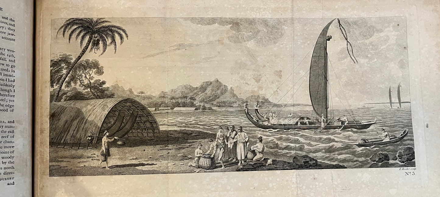 1st Edition of Cook's 1st Voyage - An account of the voyages undertaken by the order of his present Majesty for making discoveries in the Southern Hemisphere - Cook, Carteret, Byron, Wallis - Hawkesworth - 1773