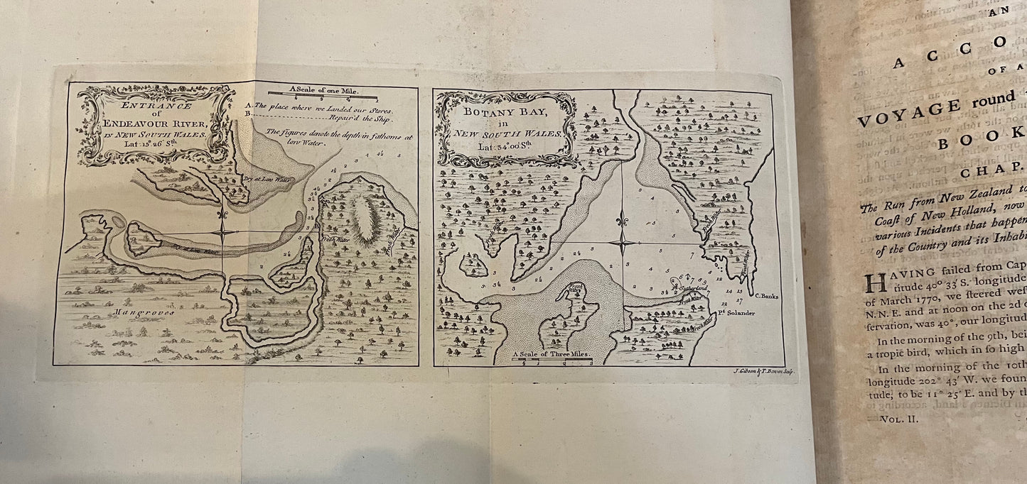 1st Edition of Cook's 1st Voyage - An account of the voyages undertaken by the order of his present Majesty for making discoveries in the Southern Hemisphere - Cook, Carteret, Byron, Wallis - Hawkesworth - 1773