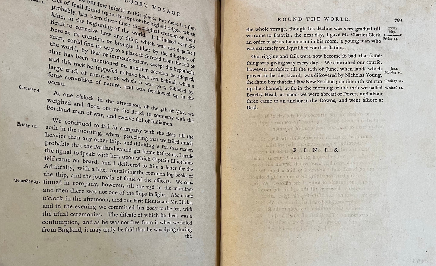 1st Edition of Cook's 1st Voyage - An account of the voyages undertaken by the order of his present Majesty for making discoveries in the Southern Hemisphere - Cook, Carteret, Byron, Wallis - Hawkesworth - 1773