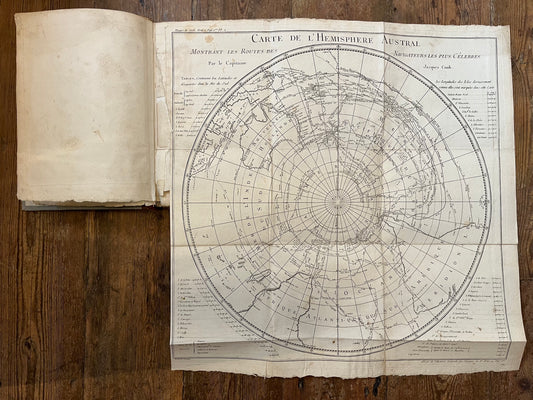French Atlas to James Cook's 2nd Voyage - 1778 - Antarctica / Pacific
