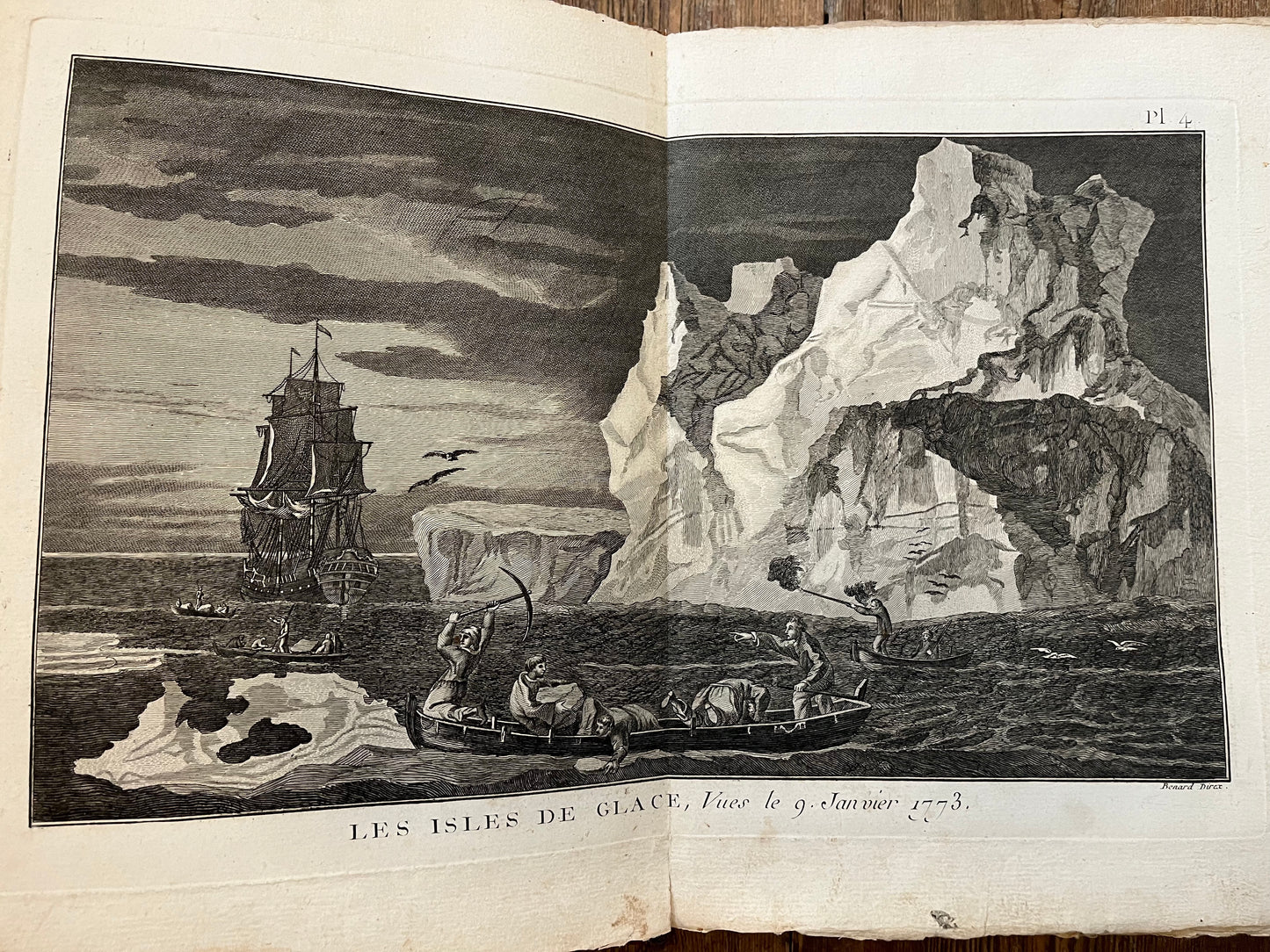 French Atlas to James Cook's 2nd Voyage - 1778 - Antarctica / Pacific