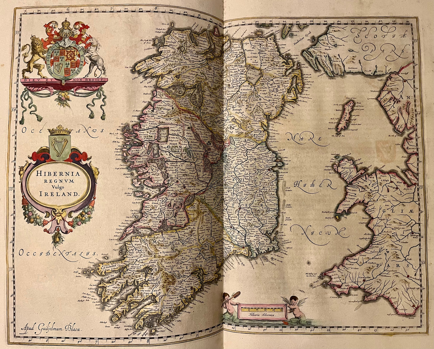 Le Theatre Du Monde - Johannes Blaeu - Atlas of Scotland and Ireland - 1654