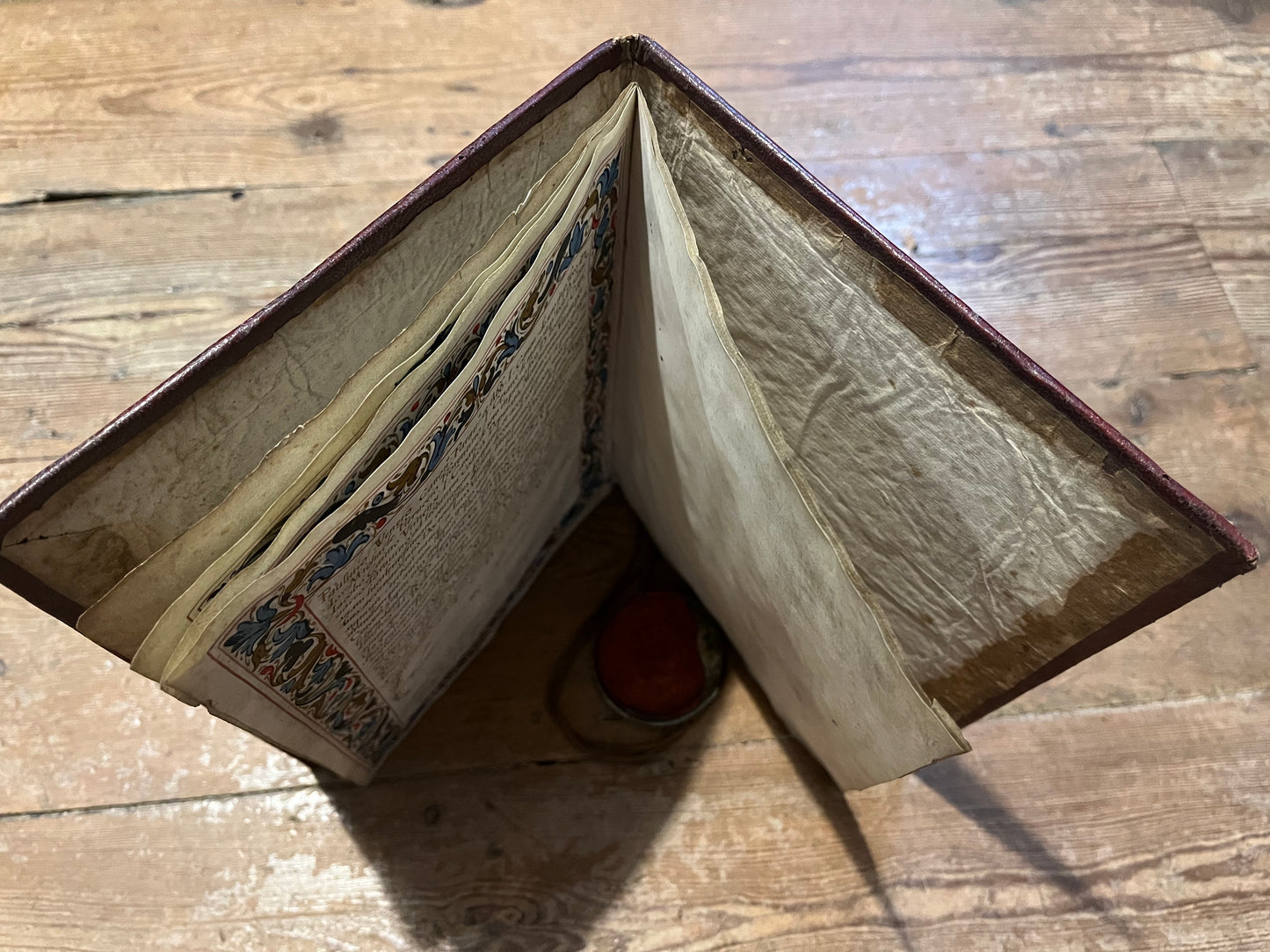 Beautiful 17th Century Manuscript Paduan degree with portrait and Saint's Seal