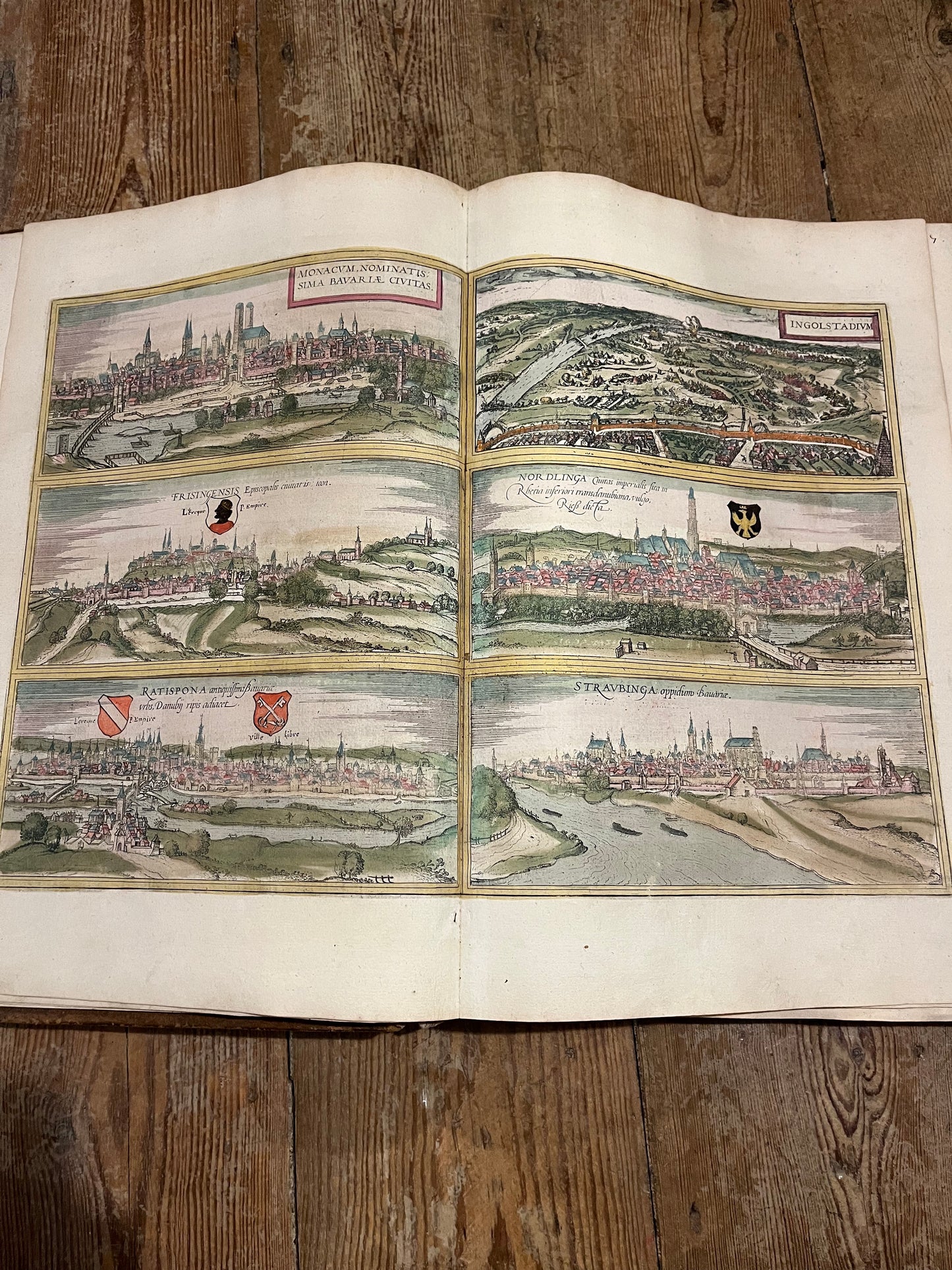 Rare large fragment of Braun and Hogenberg’s famous “Civitates Orbis Terrarum” - “Cities of the world”