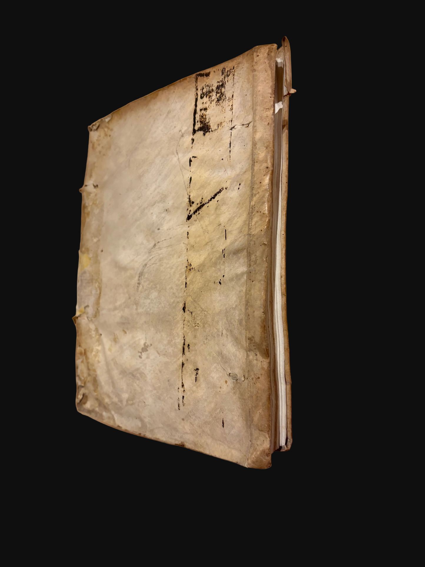 "Aurea ac pene divina" - Petrus aureolus - Venice 1507 - An unsophisticated copy of this Post-incunable religious commentary in original binding with woodcuts, printed manicules, and manuscript waste to spine.