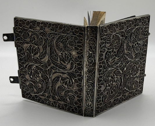 Unrecorded 1734 London Primer in Contemporary Silver Filigree Binding