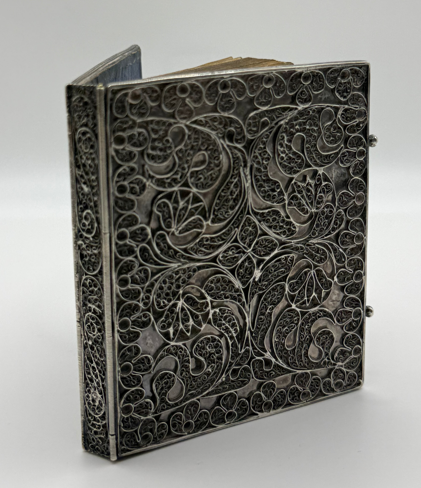Unrecorded 1734 London Primer in Contemporary Silver Filigree Binding
