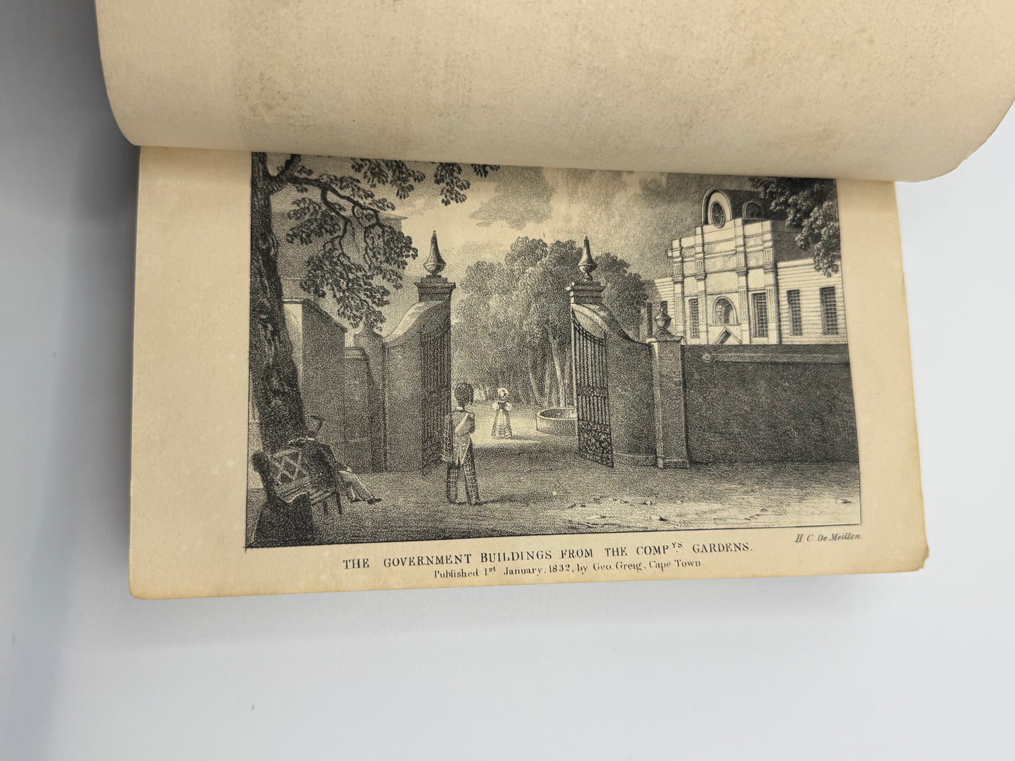 Early 1833 South African Printed Almanac by George Grieg, including five early Lithographs of Cape Town by H.C. de Meillon. Not on OCLC.