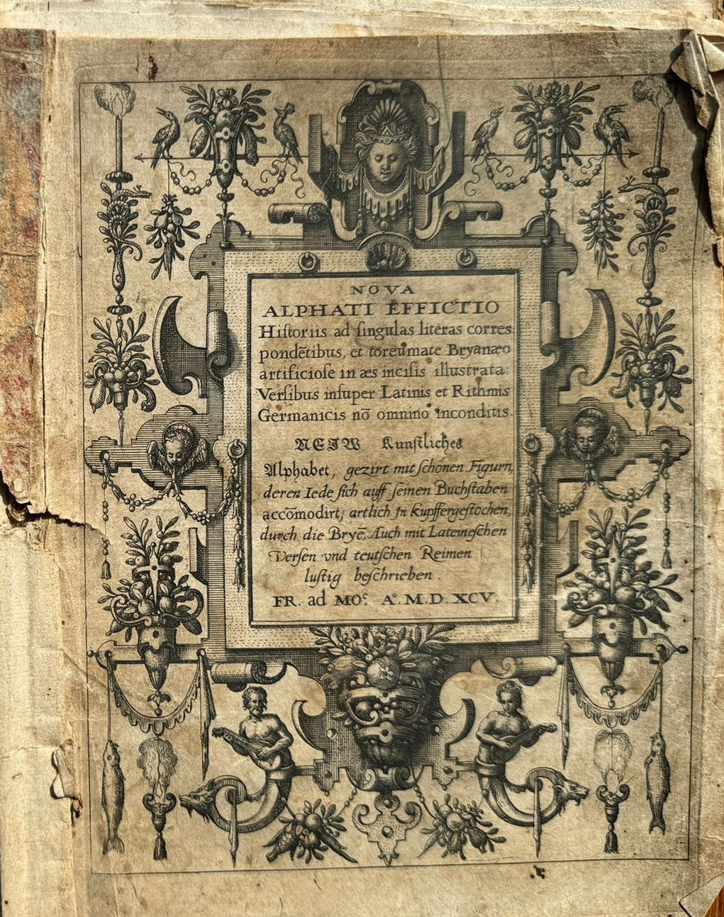 Nova Alphati Effictio - The Alphabet Newly Described - Theodore De Bry - 1595